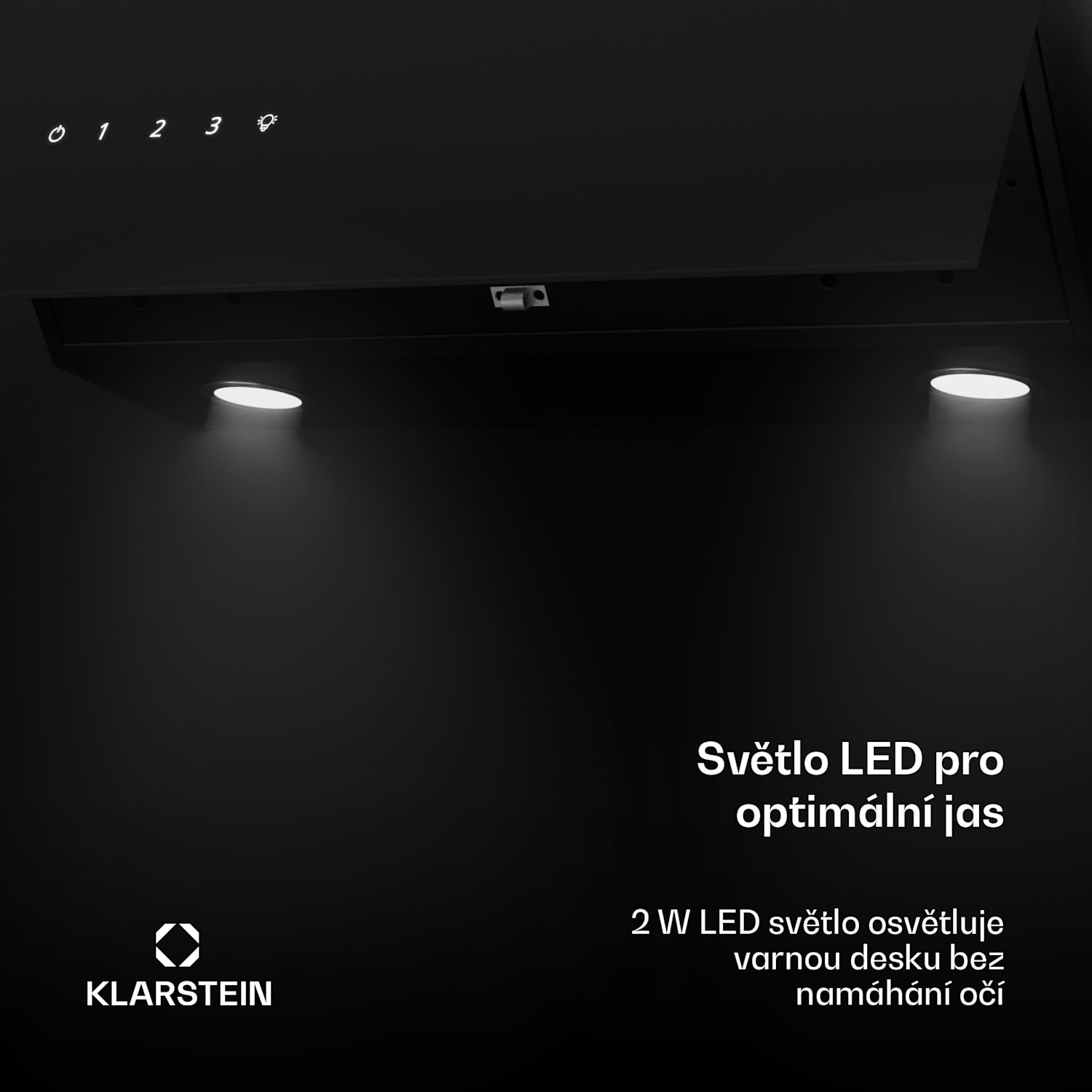 Alina digestoř, 80 cm, 600 m³/h, Tichý, EEK A 80 cm | Černá