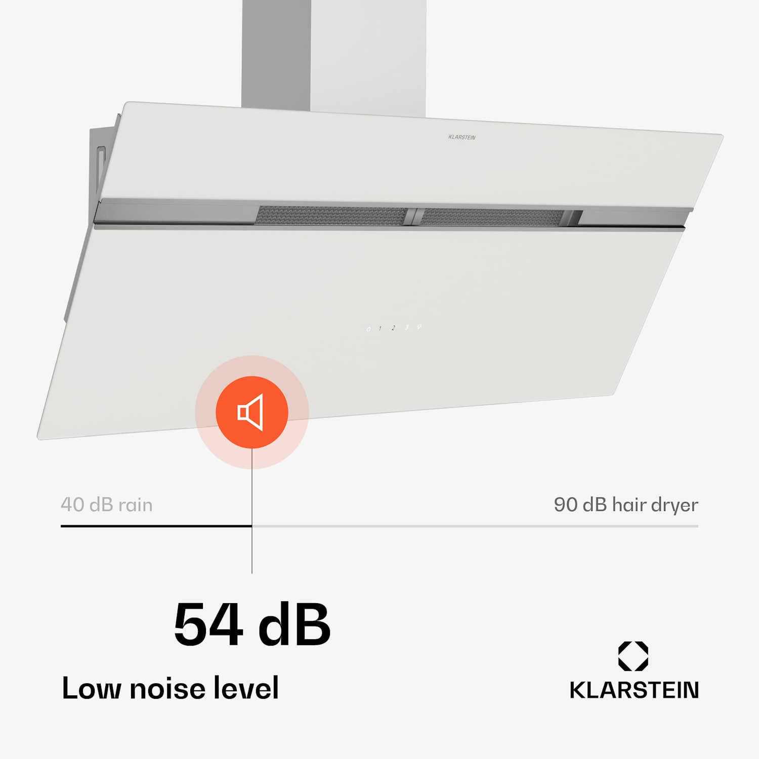 Exaustor Alina | 90 cm | 615 m³/h | silencioso | EEC A 