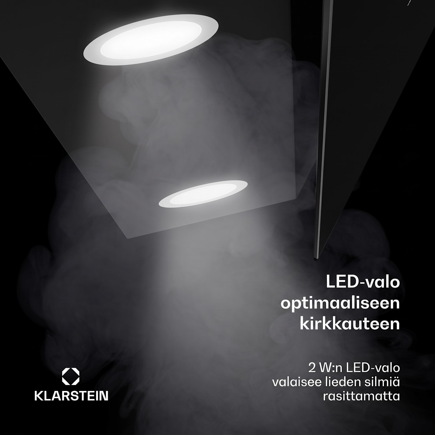 Alina liesituuletin | 90 cm | Älykäs | 615 m³/h | Hiljainen | EEK A 90 cm | Kyllä | Musta / Hopea Metallinen