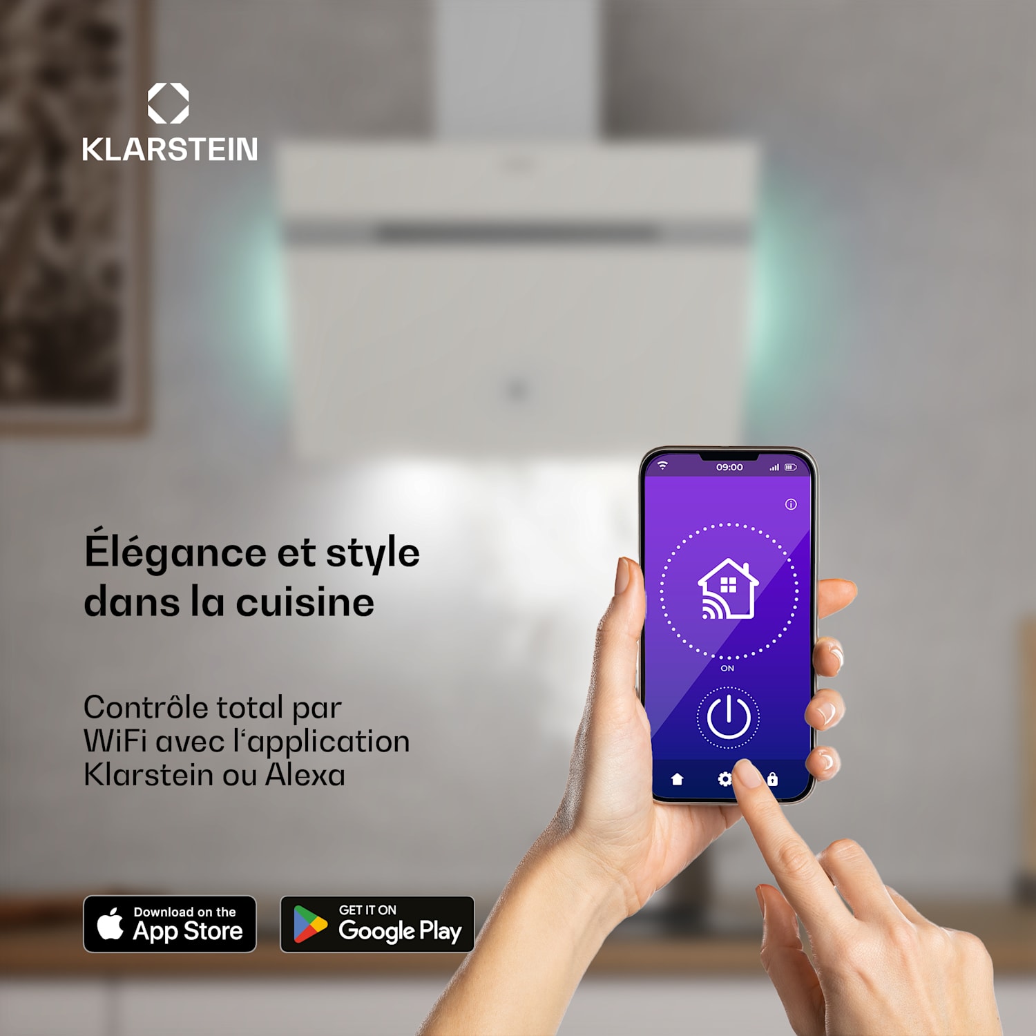 Alina afzuigkap | 60 cm | 680 m³/h | stil | EEK A 