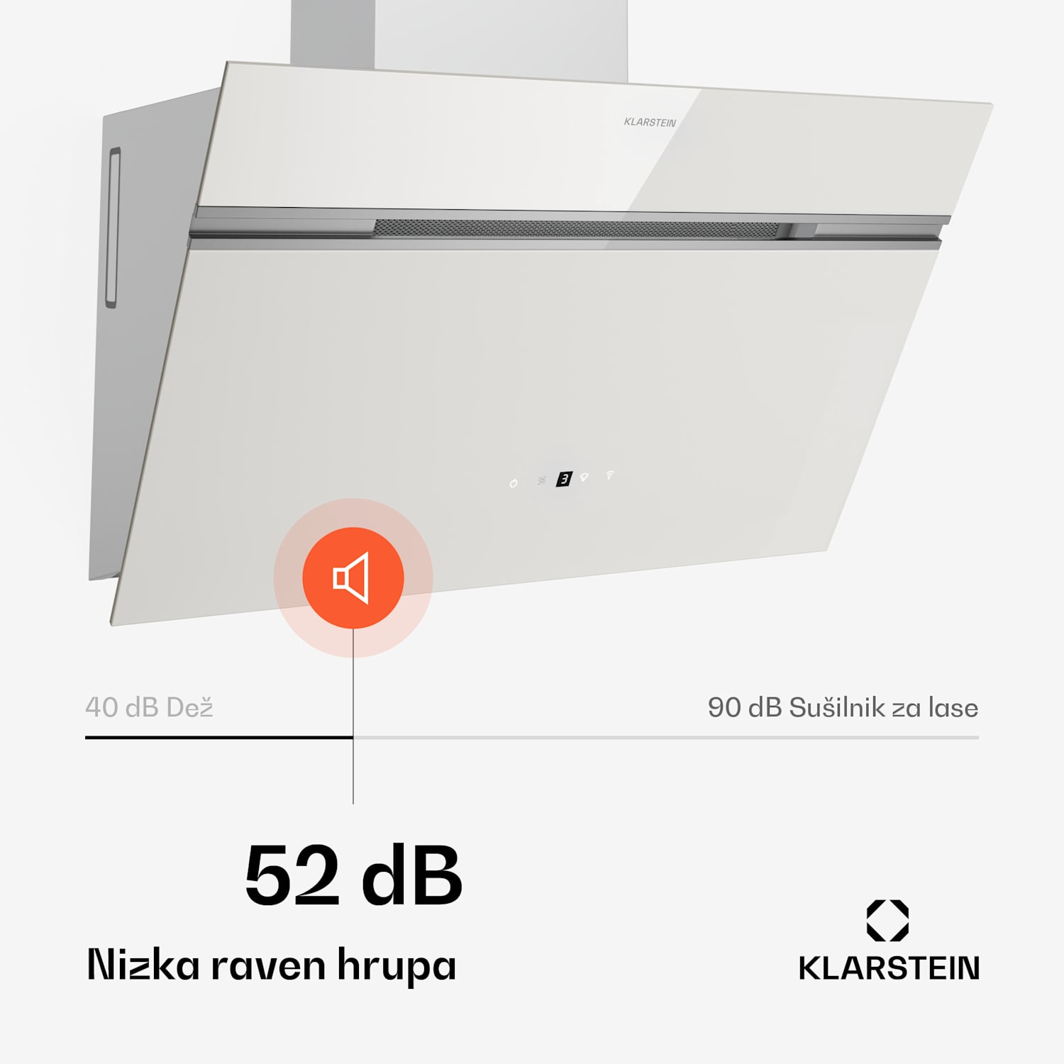 Alina napa za odvod dima | 60 cm | 680 m³/h | Tiha | EEK A++ 