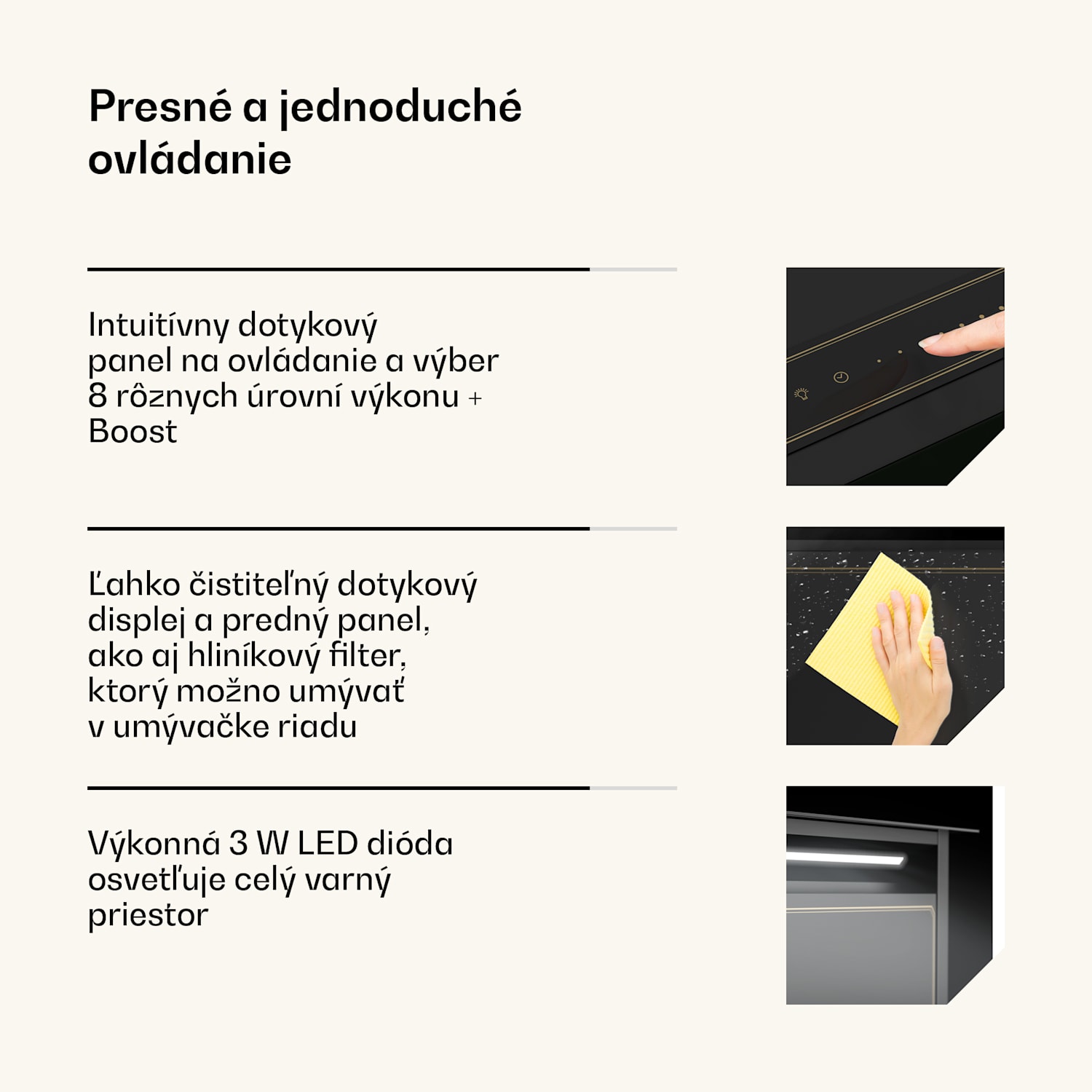 Victoria Downdraft digestor | 90 cm | A++ | 3 úrovne | až do 713,8 m³/h | 120 W 90 cm | Čierna