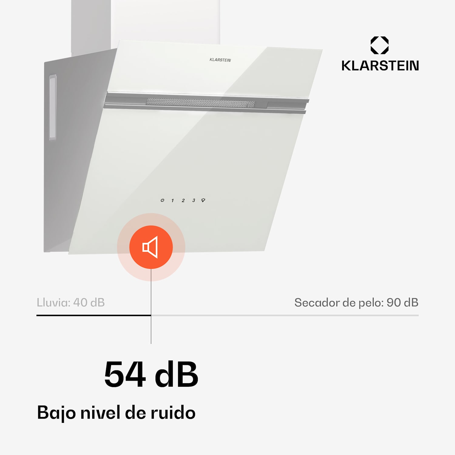 Campana extractora Alina | 40 cm | 570 m³/h | Silenciosa | EEC A 