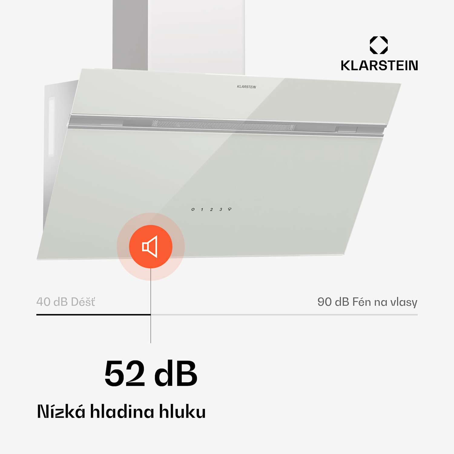 Alina digestoř, 70 cm, 600 m³/h, Tichý, EEK A 