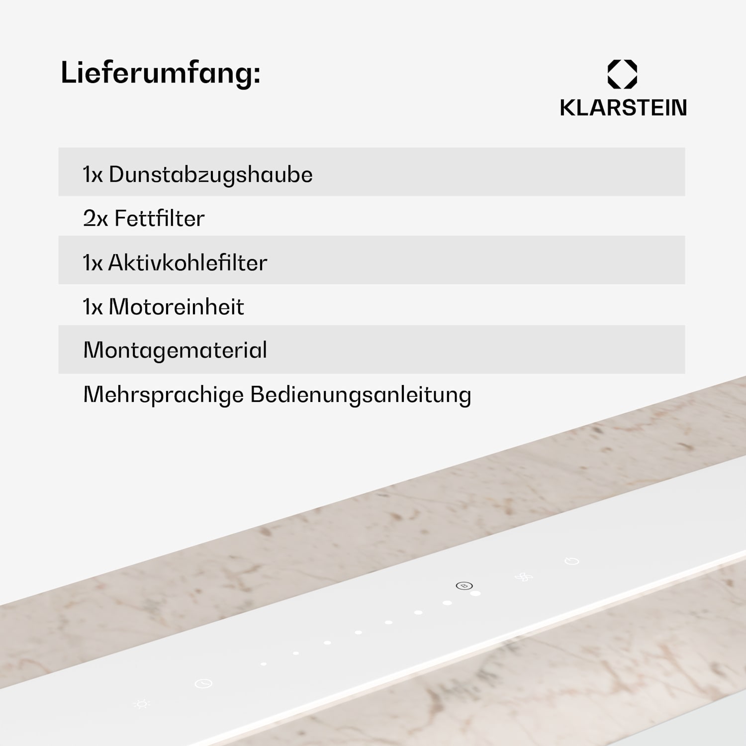 Royal Flush Eco Hotte aspirante | escamotable | 713,8 m³/h | Boost | Contrôle tactile | CEE A++ 75 cm | Blanc | Acier Inoxydable