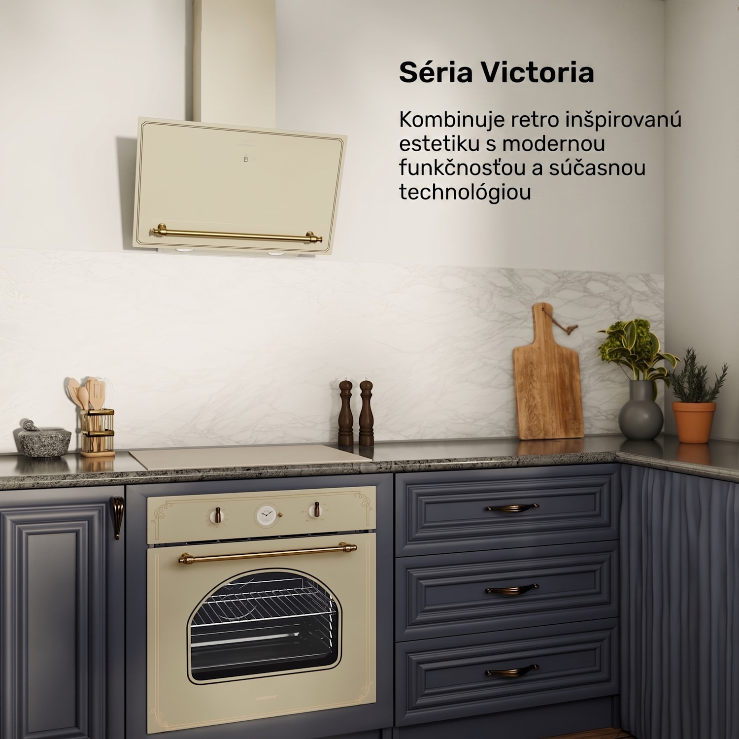 Victoria indukčná varná doska, 60 cm, 4 varné platne, posuvník, funkcia Boost 60 cm | Krémová