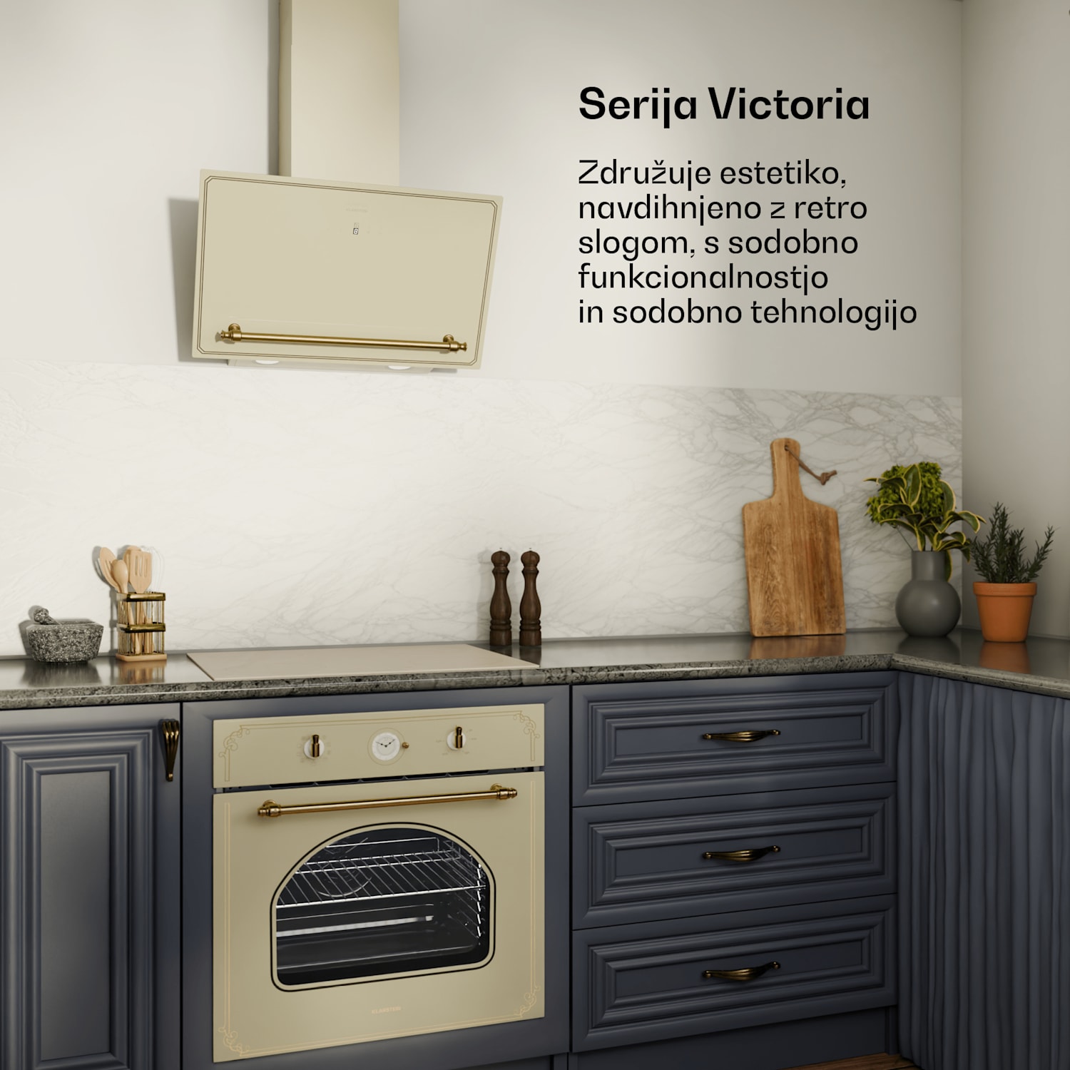 Victoria Indukcijska kuhalna plošča, 60 cm, 4 kuhalne plošče, drsnik, funkcija Boost 60 cm | Kremna