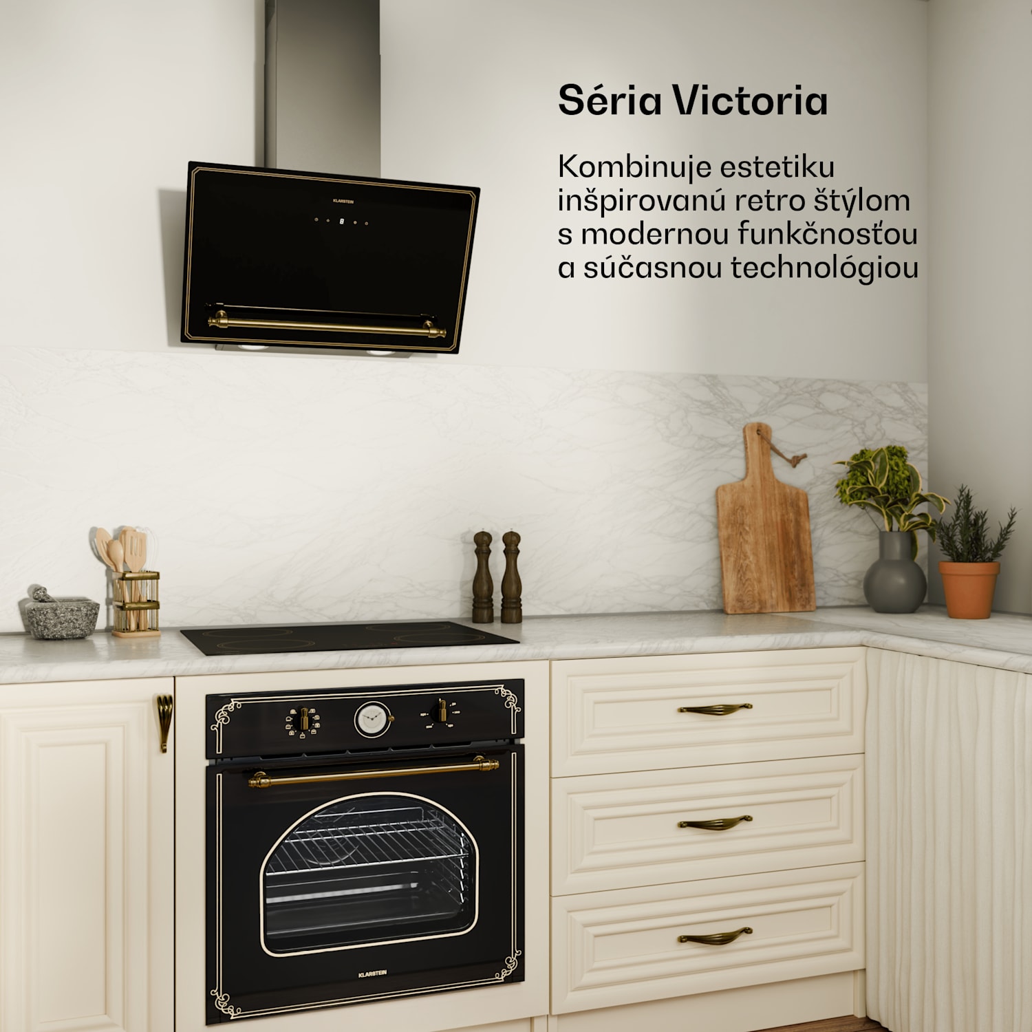 Victoria indukčná varná doska, 60 cm, 4 varné platne, posuvník, funkcia Boost 60 cm | Čierna