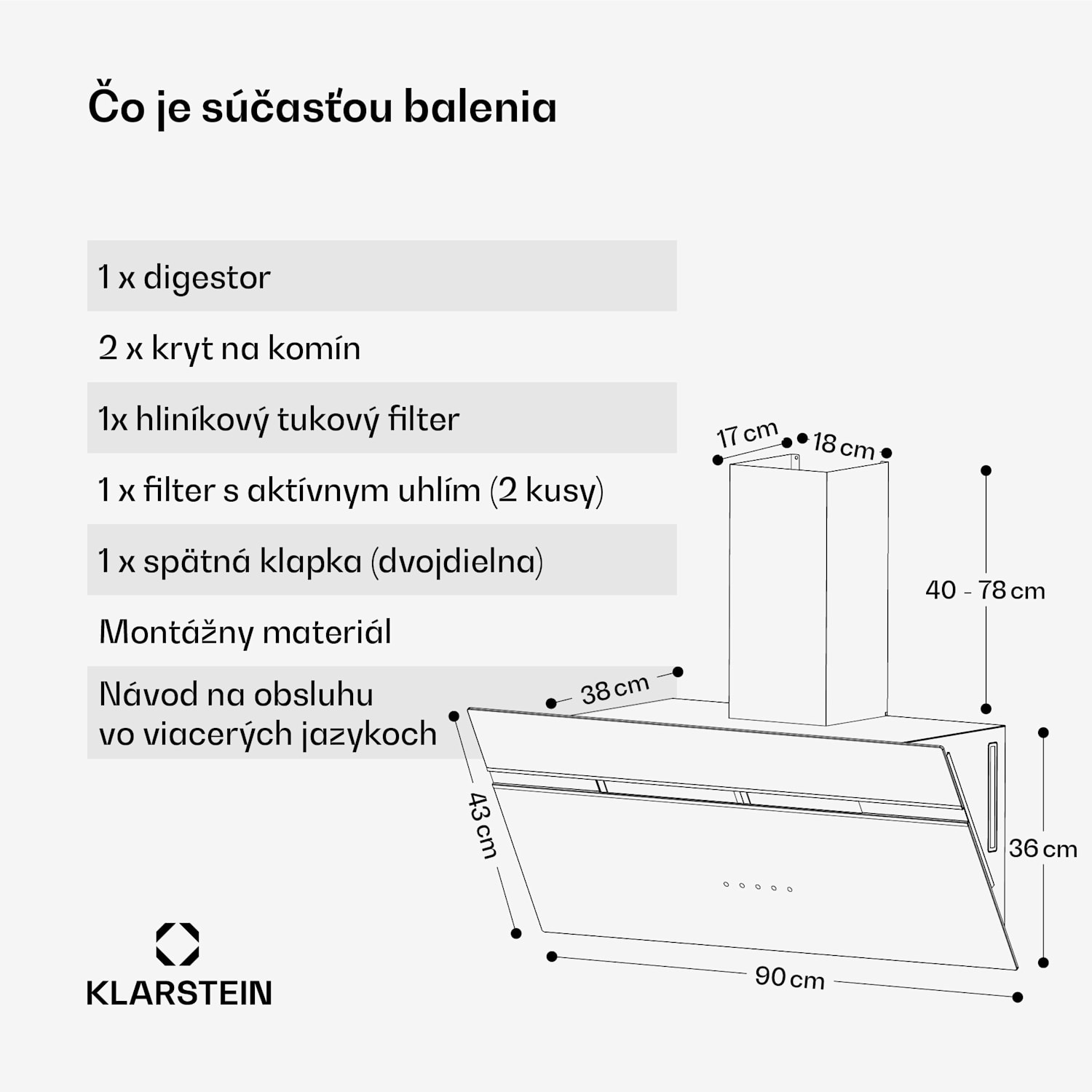 Alina digestor, EEK A, Dotykový, LED osvetlenie, Odsávanie/recirkulácia, 615 m³/h 