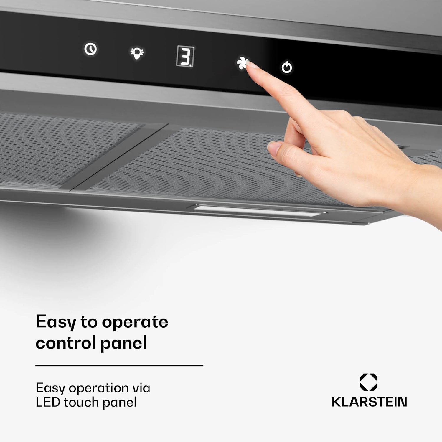 Purista Force -liesituuletin | kompakti | 384,8 m³/h | energiatehokkuusluokka C | kaksoismoottoritekniikka 60 cm | Ruostumaton Teräs