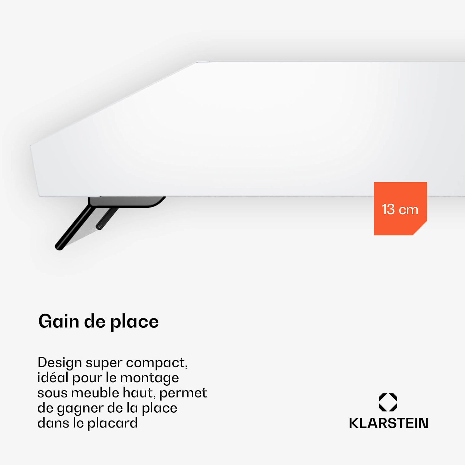 Purista Force afzuigkap | compact | 384,8 m³/h | EEK C | dubbele motortechnologie 60 cm | Wit