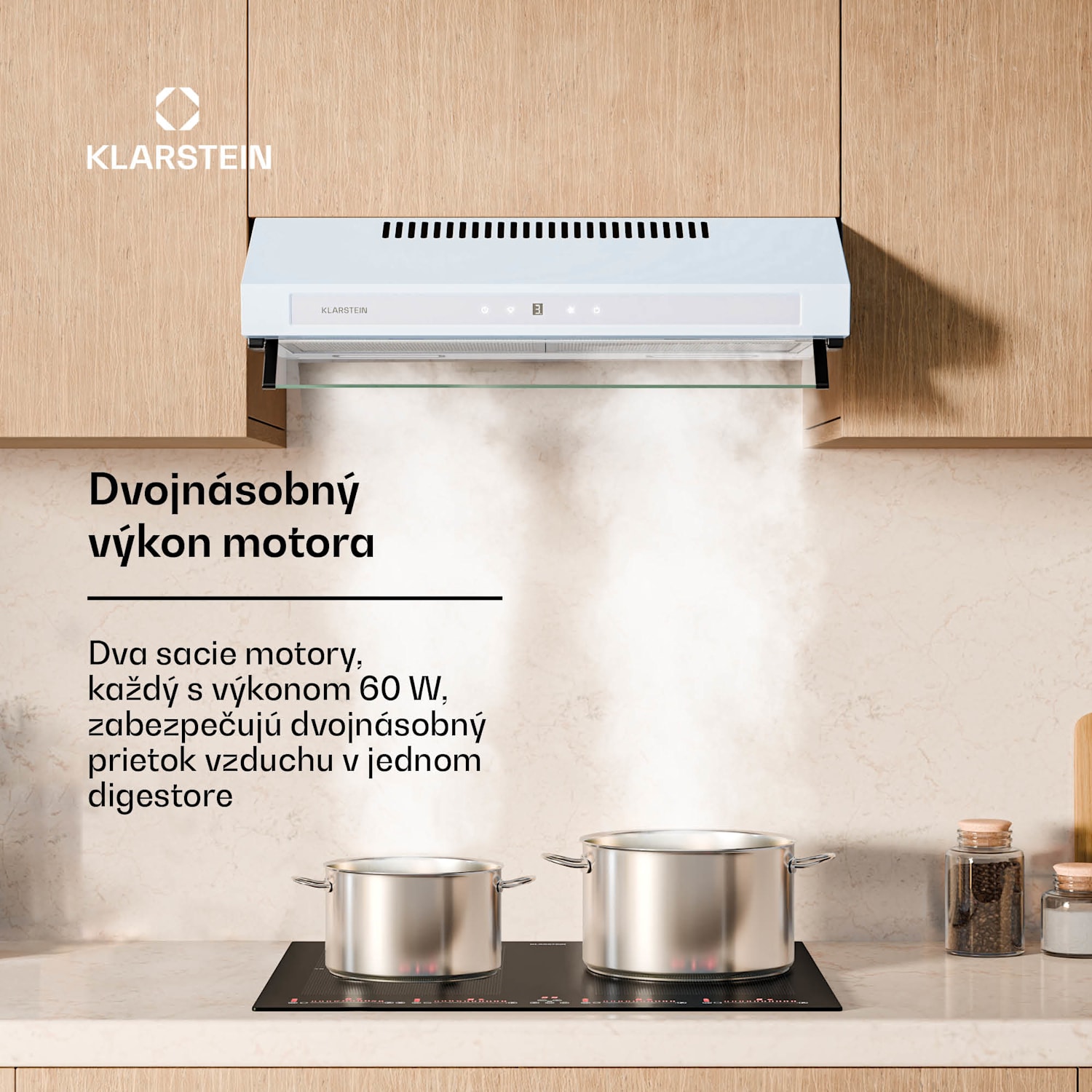 Purista Force digestor, Kompaktný, 384,8 m³/h, EEK C, Technológia dvoch motorov 