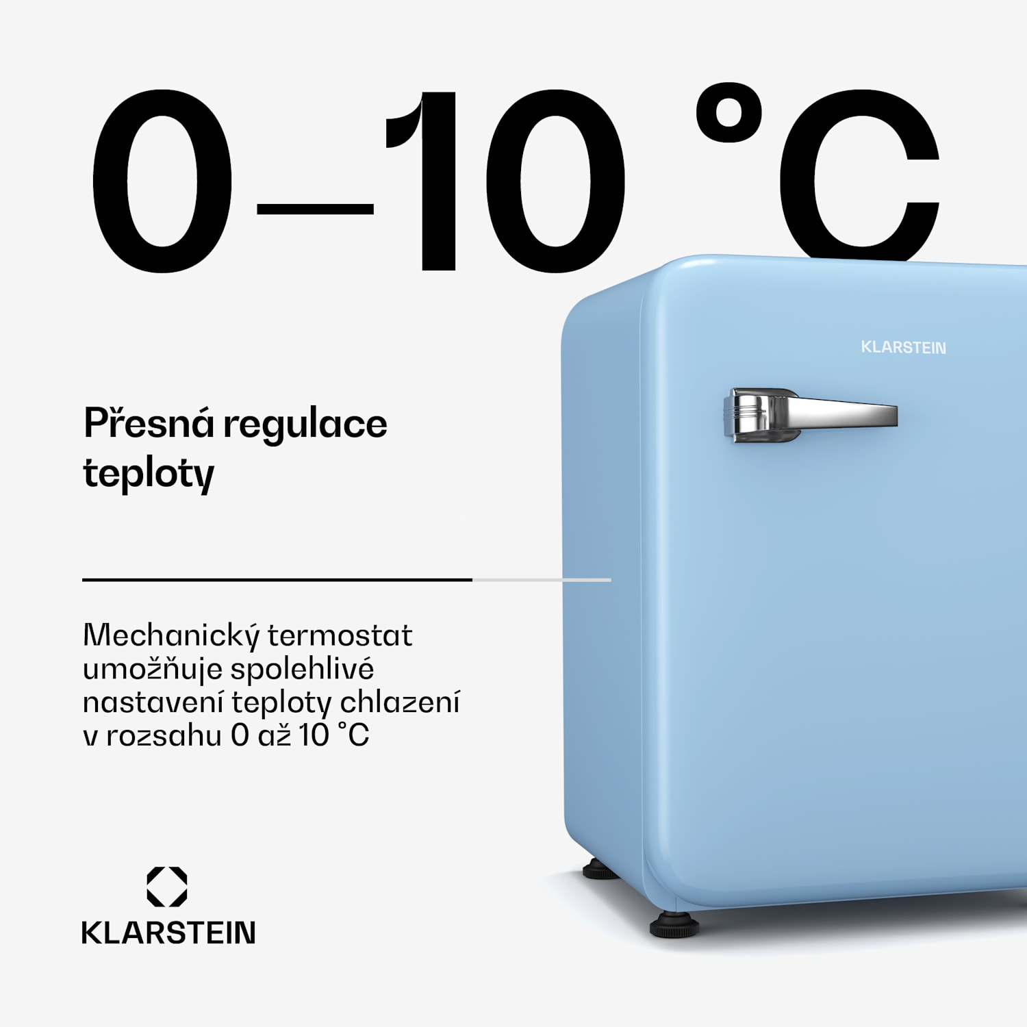 Audrey Evo mini lednice| 68 l, retro design, tichá, kompaktní, 3 barvy 68 Ltr | Modrá