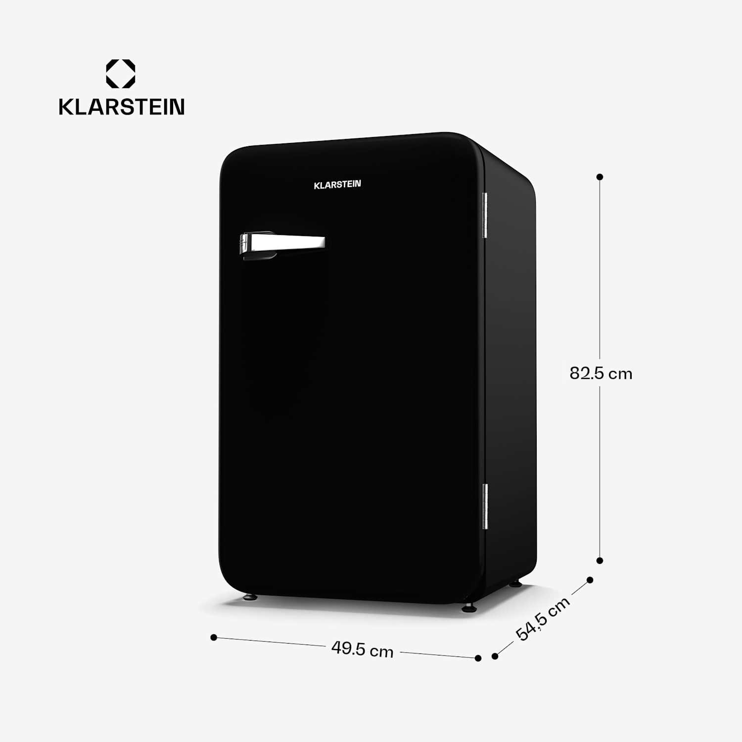 Audrey Evo koelkast | 112L | retro design | stil | compact | 3 kleuren 