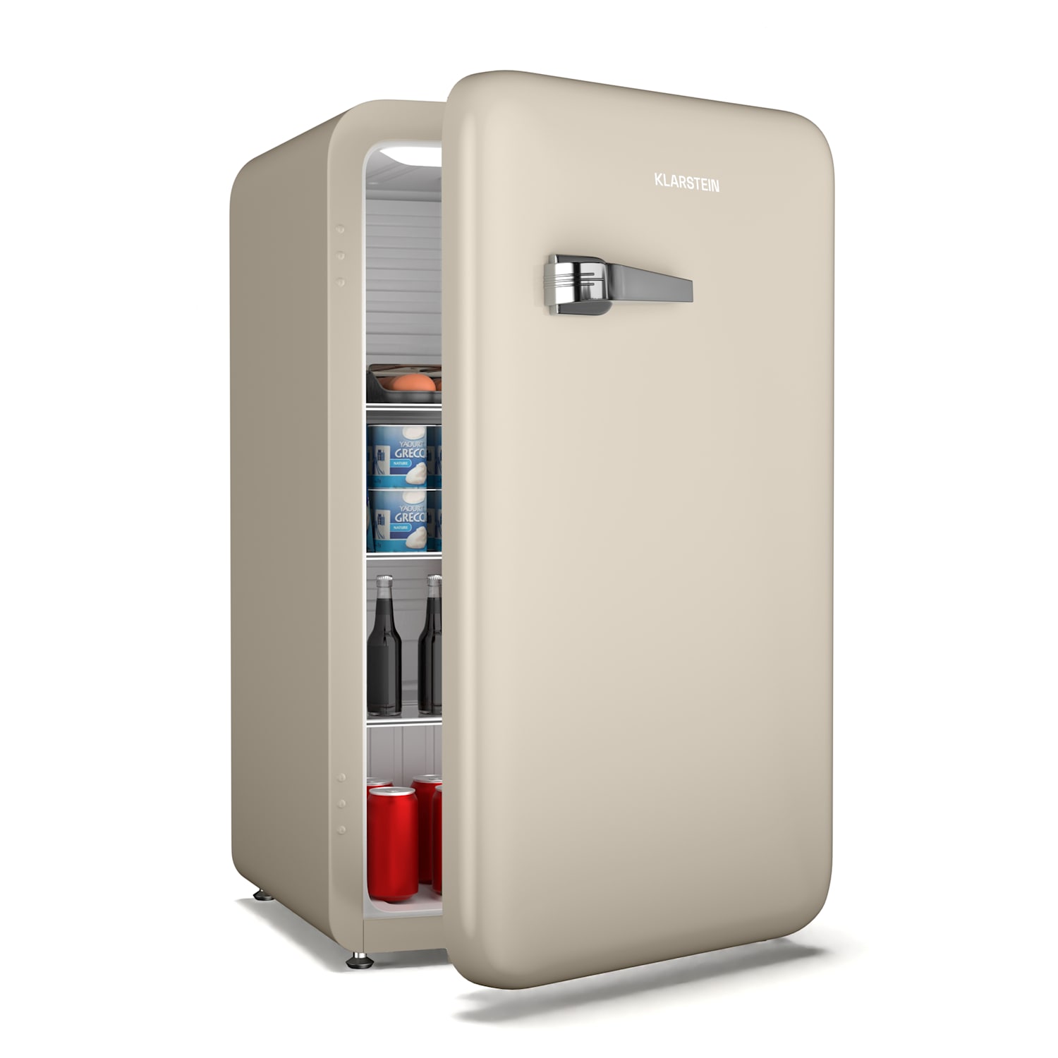 Nevera Audrey Evo | 112L | diseño retro | silenciosa | compacta | 3 colores 112 L | Crema