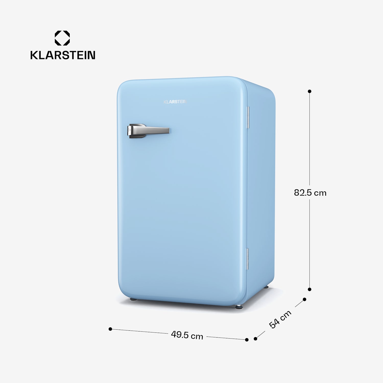 Audrey Evo chladnička, 112 l, retro dizajn, tichá, kompaktná, 3 farby 112 litrov | Modrá