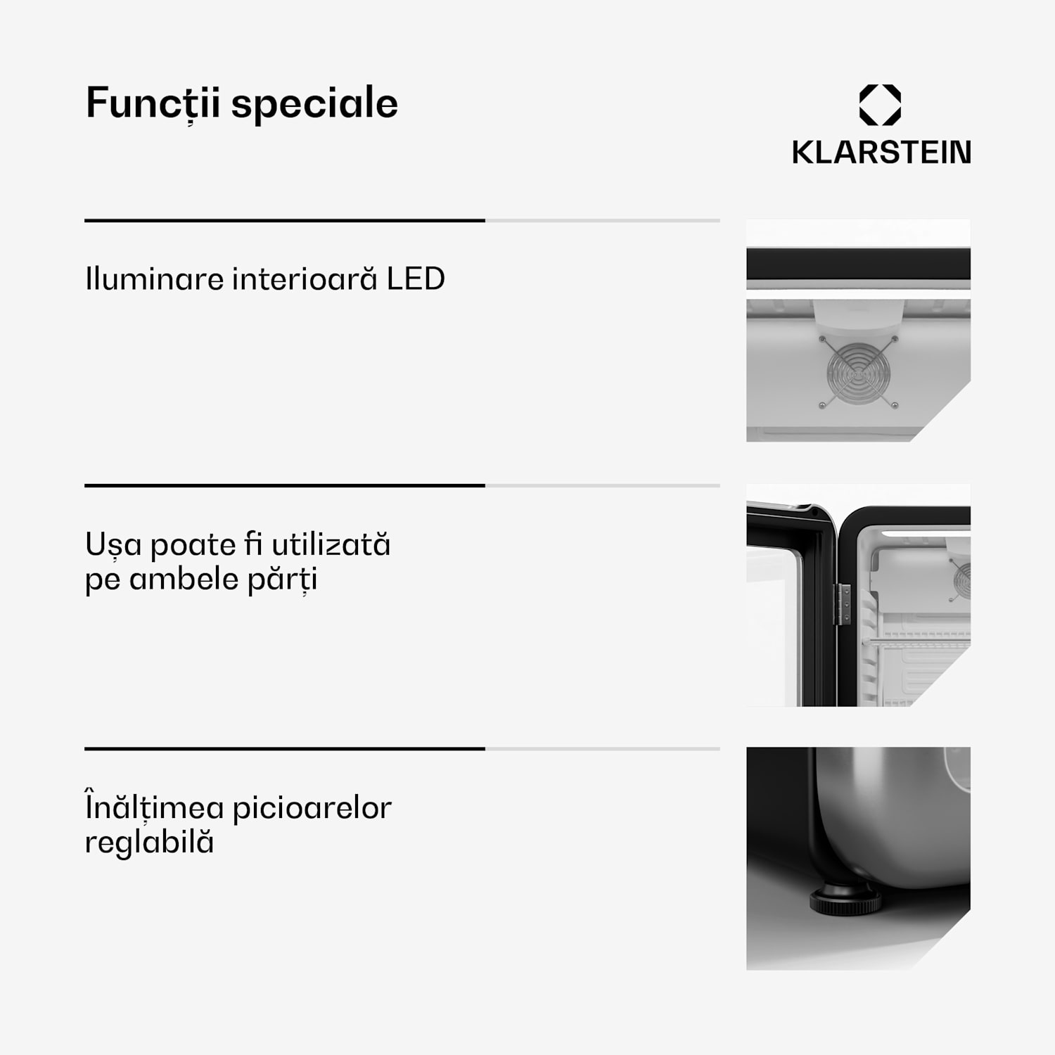 Audrey Evo frigider pentru băuturi, Design retro, Uși din sticlă, 93 L, Clasa energetică C 