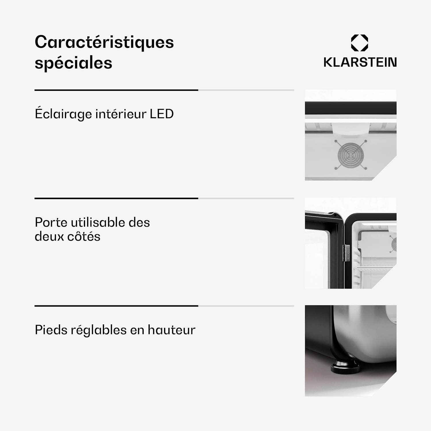 Audrey Evo drankenkoeling | retro design | glazen deur | 113L | EEK C 113 Ltr | Zwart