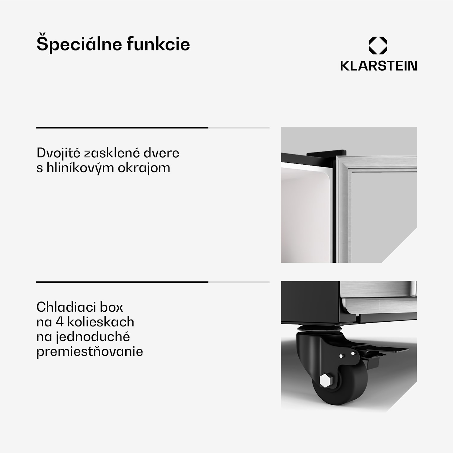 GrandCooler chladnička na nápoje, 306 l, LED osvetlenie, s kolieskami, 4 police 306 litrov | Nehrdzavejúca oceľ