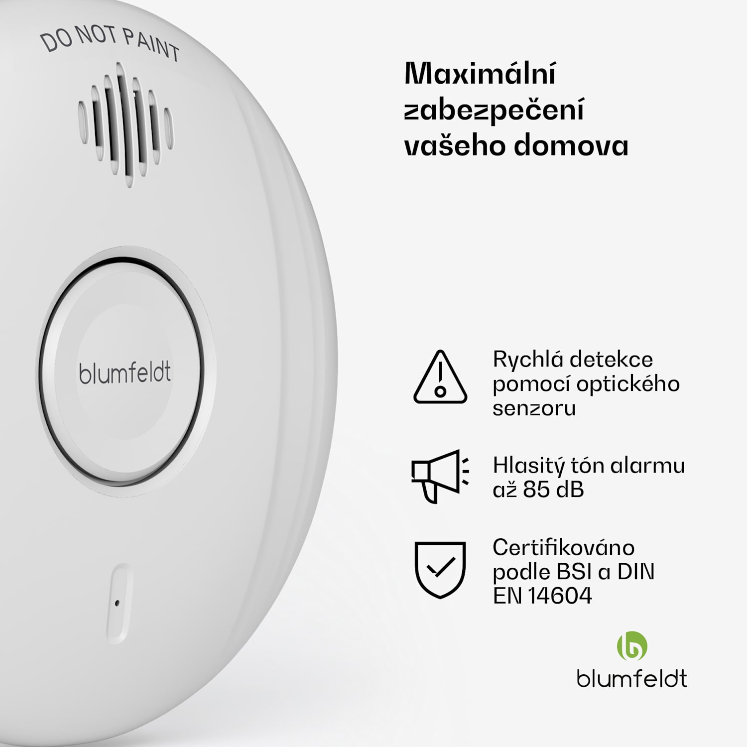 SmartVigil Connect WiFi detektor kouře, Sada 6 ks, 3letá baterie, ovládání pomocí aplikace, bez vrtání Sada 6 kusů