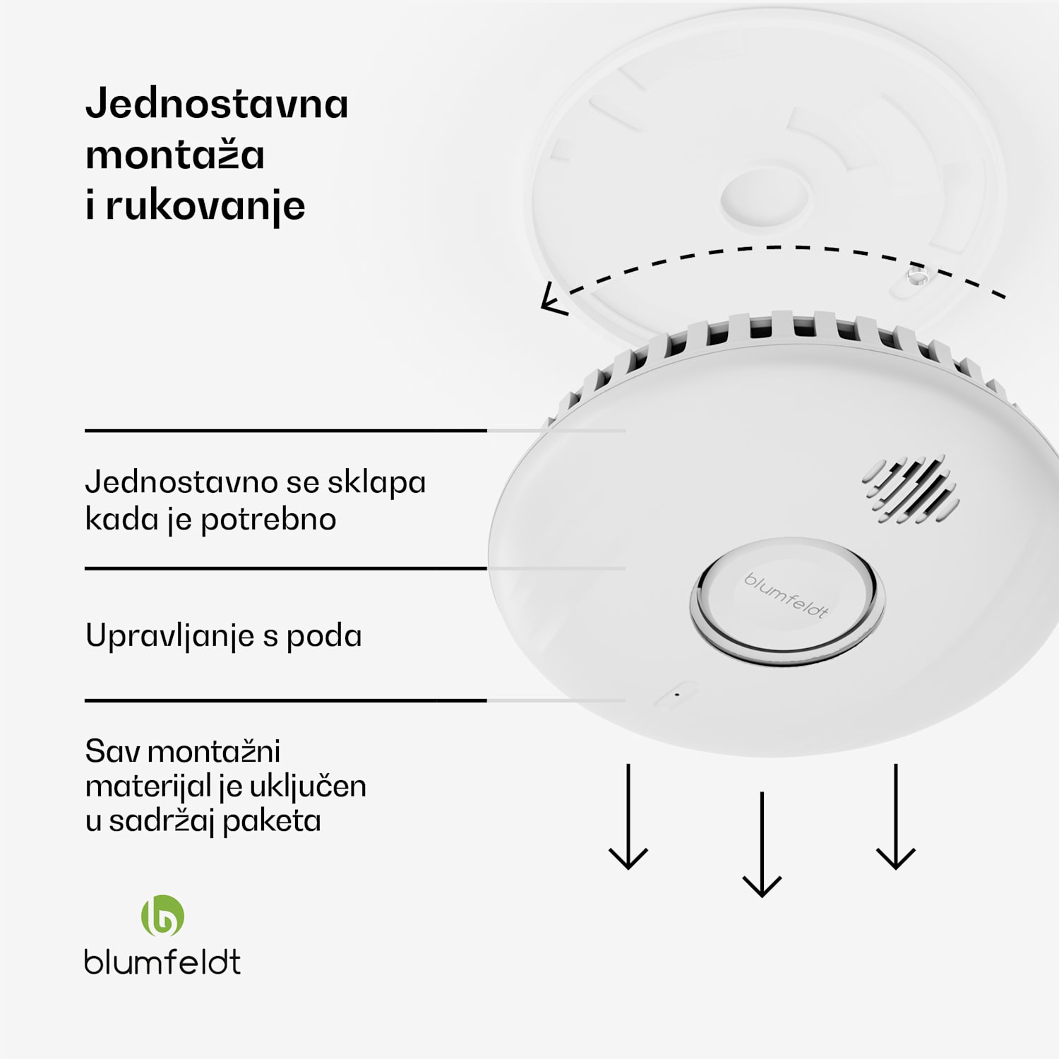 SmartVigil Connect WiFi detektor dima, set 6 kom, 3 god. izdržljivost baterije, kontrola pomoću aplikacije, bez bušenja 6er-Set