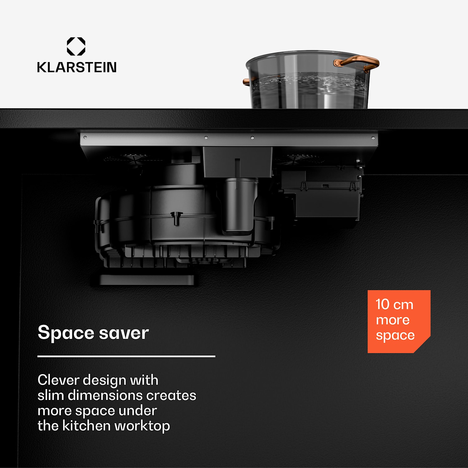 Sistema AirJet Hybrid Down Air | Placa de indução com exaustor integrado | 477 m³/h | EEK A+ 60 cm | AirJetHybrid | Preto