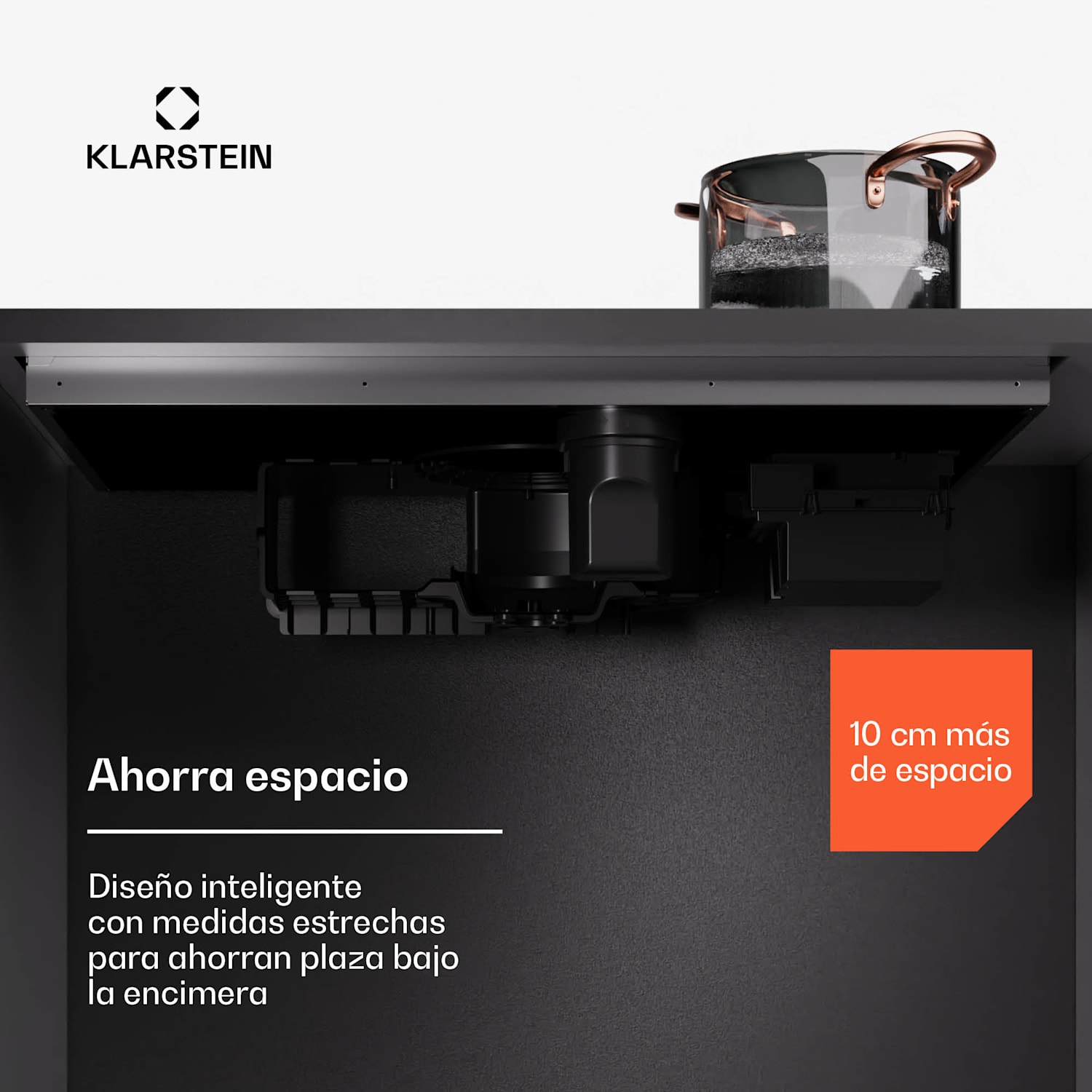 AirJet Hybrid Sistema Down Air | Placa de inducción con extractor integrado | 600 m³/h | CEE A+ 90 cm | AirJetHybrid | Negro