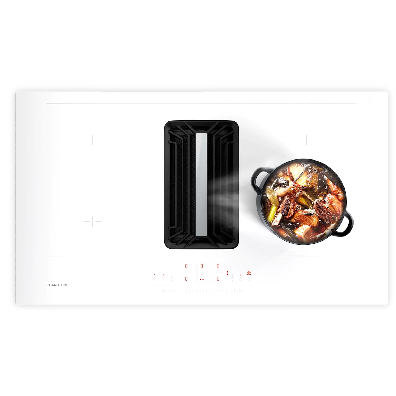 Plită cu inducție AirJet 90 Down Air System + DownAir-hota 90 cm | AirJet | Alb