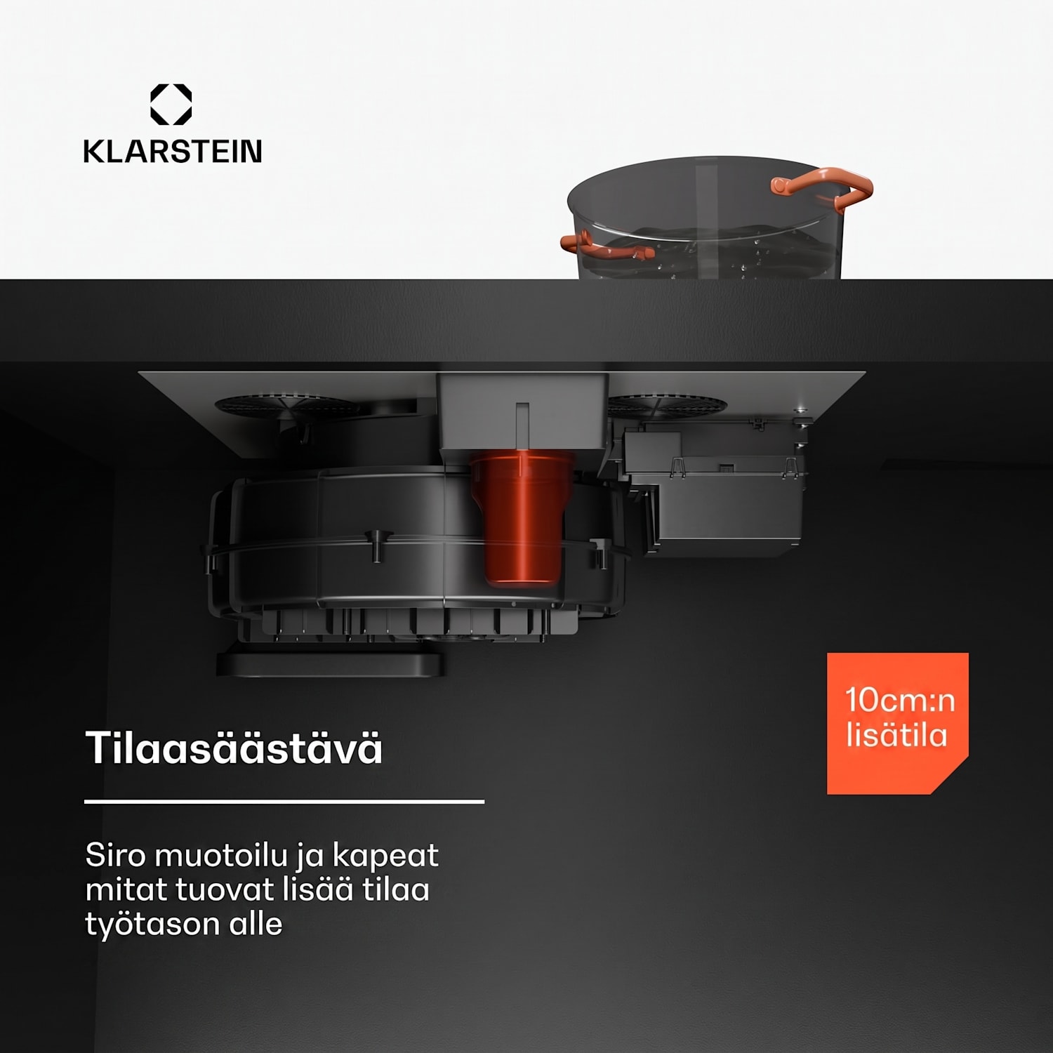 AirJet 60 Down Air System | induktioliesitaso + liesituuletin | 10000 W | 600 m³/h | tehostus 