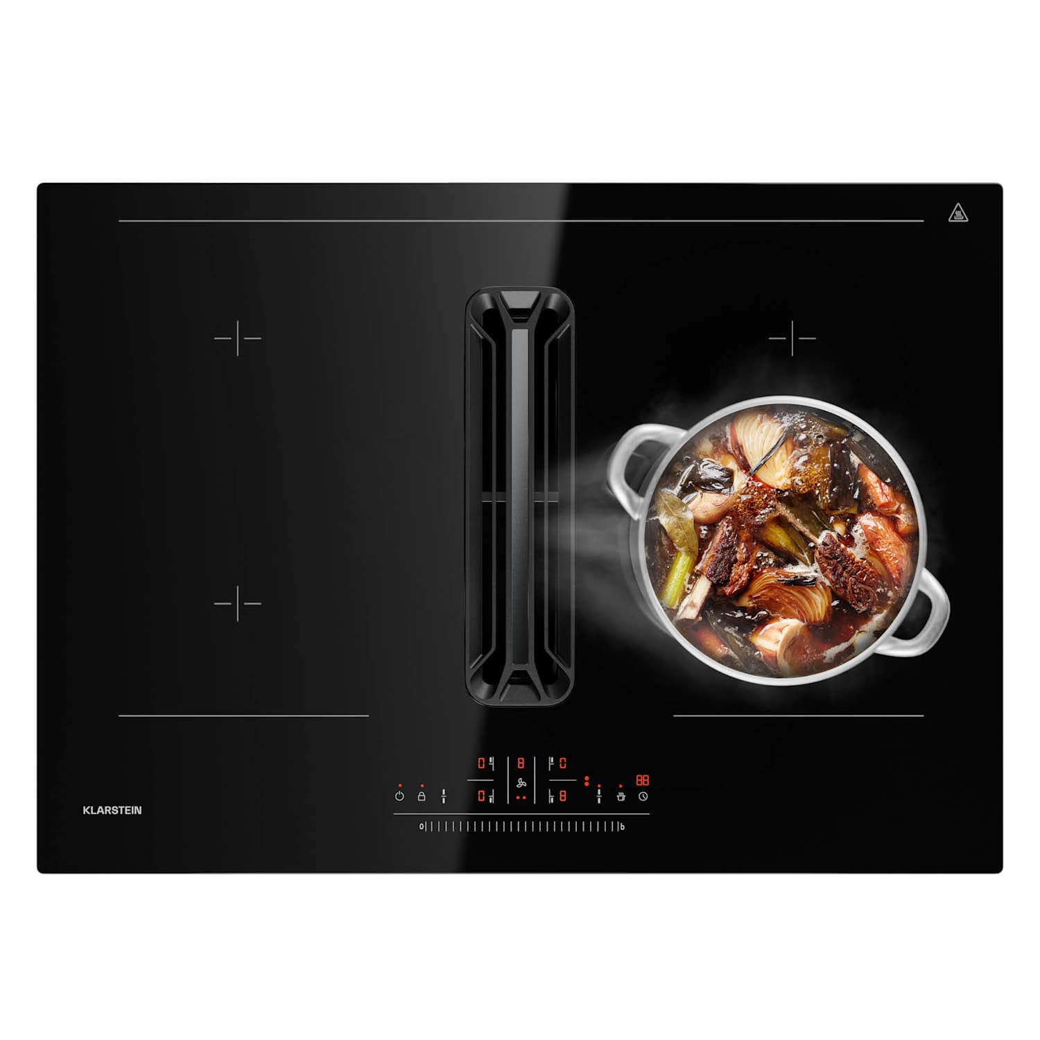 AirJet 72 Down Air System | Induction hob with extractor bonnet | 10000 W | 600 m³/h | boost 