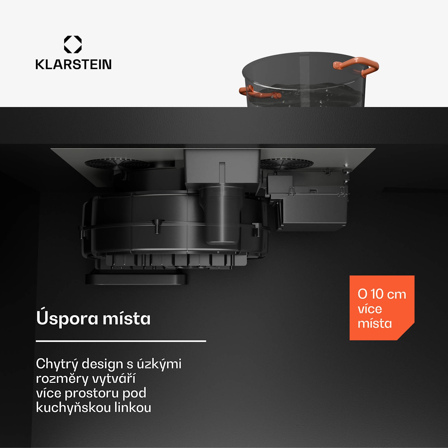 AirJet FlexPro Down Air System, Indukční deska + digestoř, Flexi zóna, Booster 60 cm | AirJetFlexPro | Černá