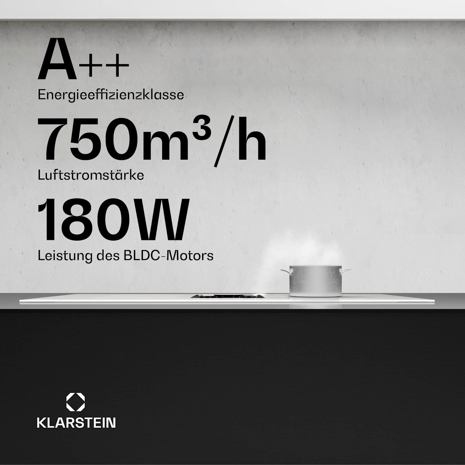 AirJet FlexPro Down Air System | Induktionsherd + Abzugshaube | Flexzone | Booster 90 cm | AirJetFlexPro | Weiß
