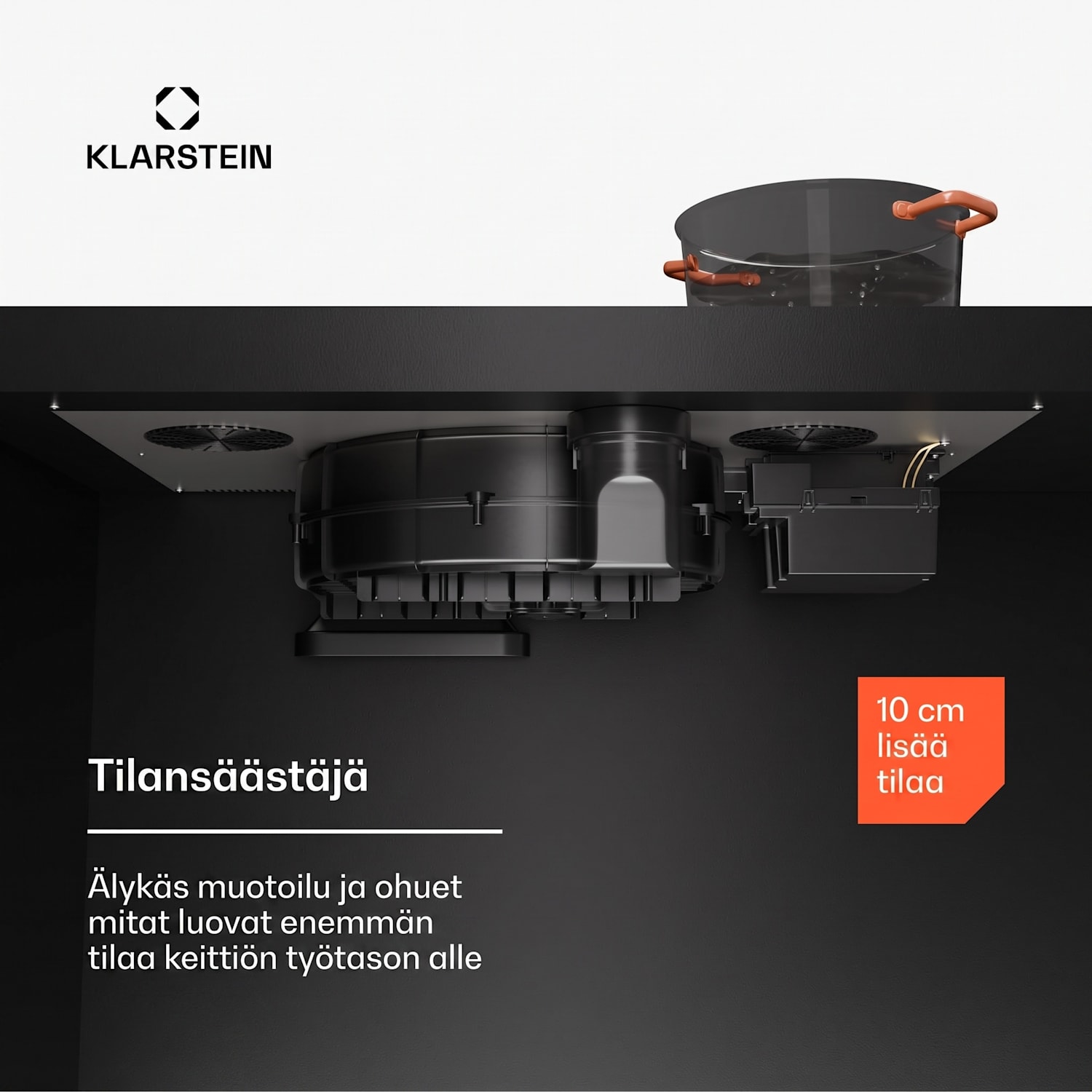 AirJet FlexPro Down Air System | induktioliesi + liesituuletin | joustovyöhyke | tehostus 90 cm | AirJetFlexPro | Valkoinen