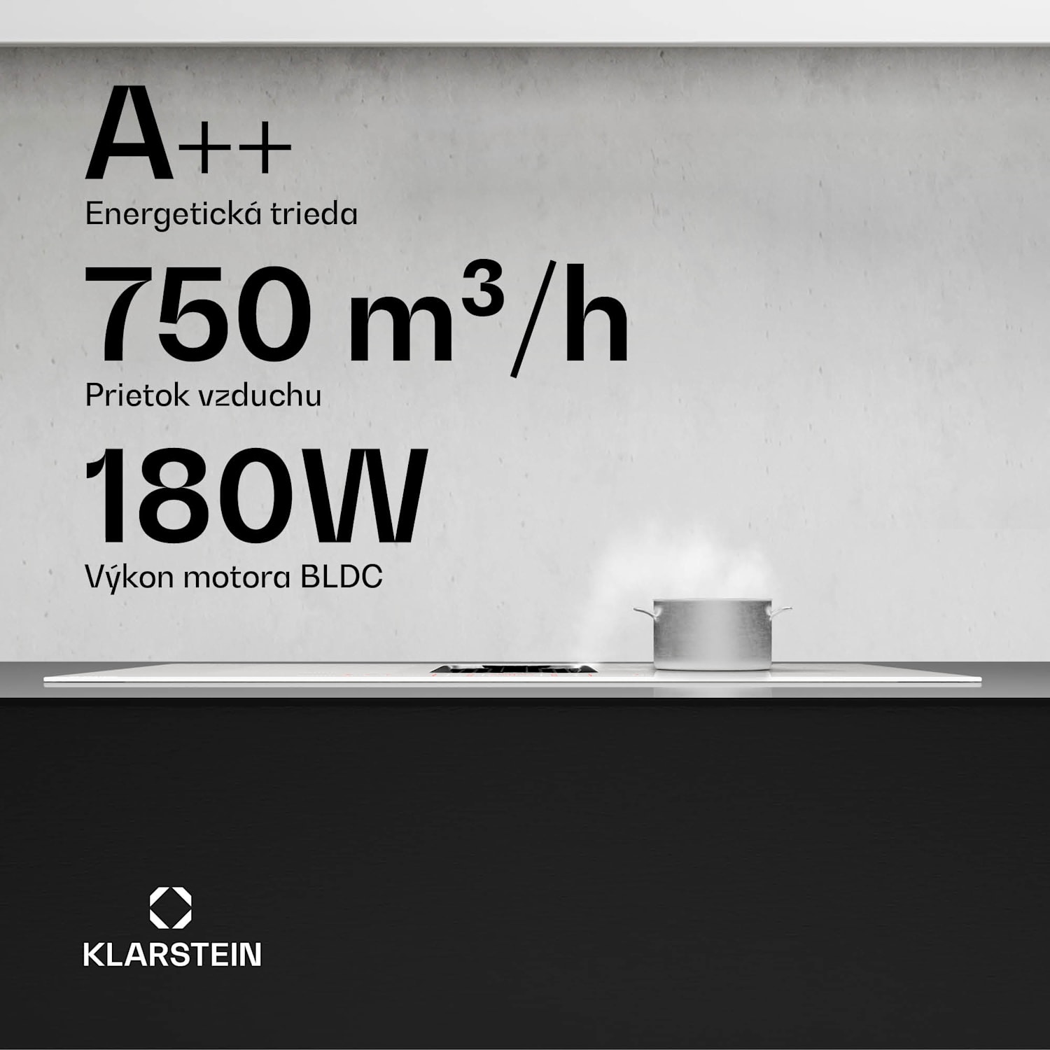 AirJet FlexPro Down Air System, Indukčná doska + digestor, Flexi zóna, Booster 90 cm | AirJetFlexPro | Biela