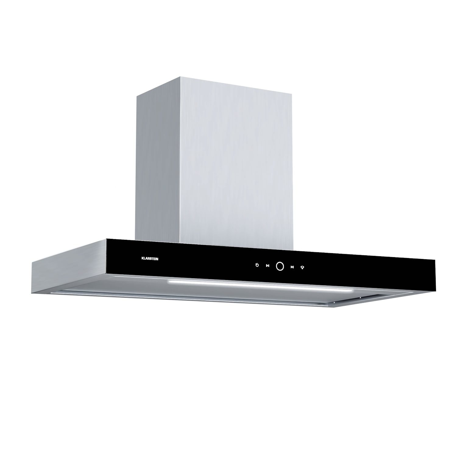 Campana extractora SmartEdge | WiFi | silenciosa | potente | LED | 530 m³/h | EEK A+ Plata