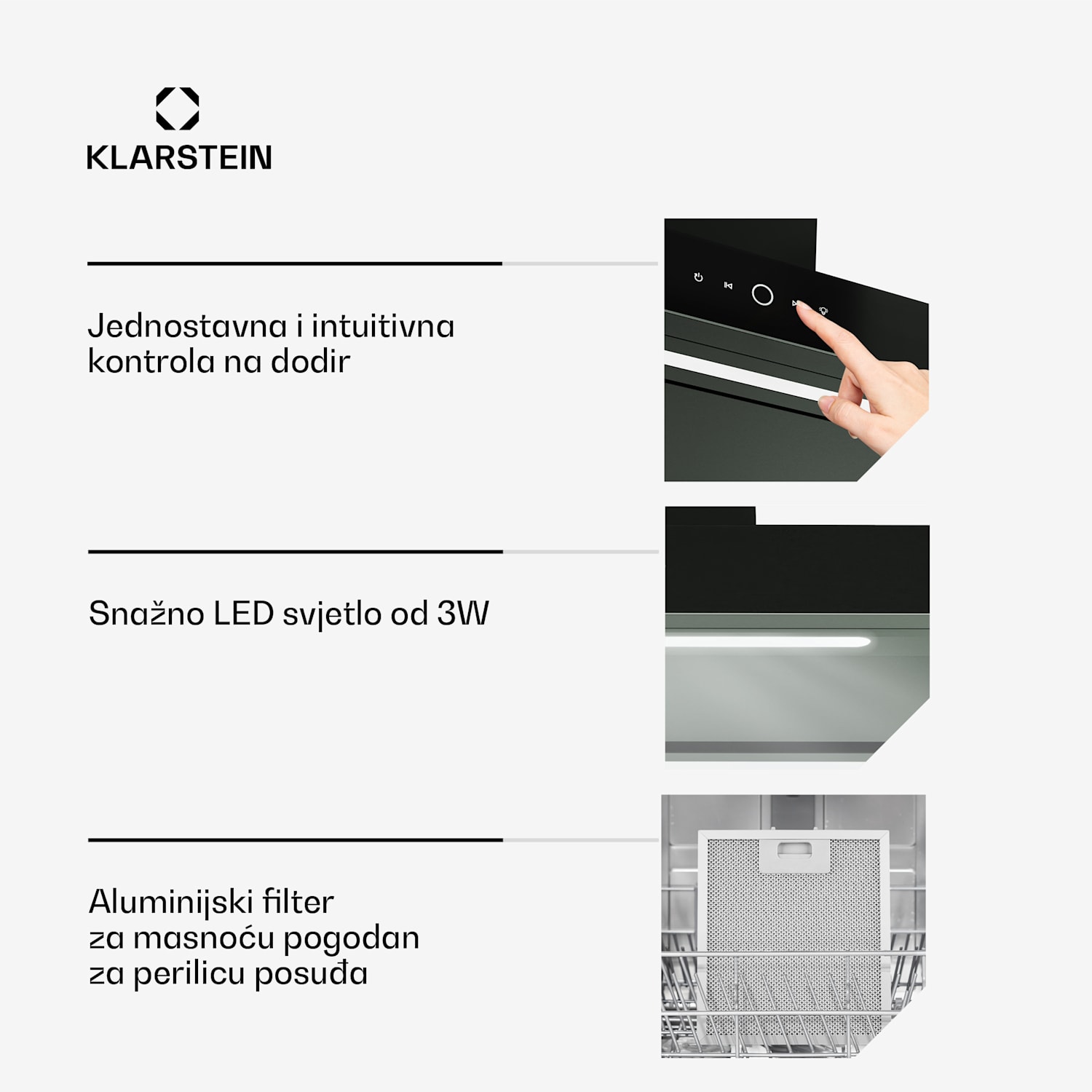 SmartEdge napa, Wi-Fi, tiho, izvršni, LED, 550 m³/h, EEZ A+ 