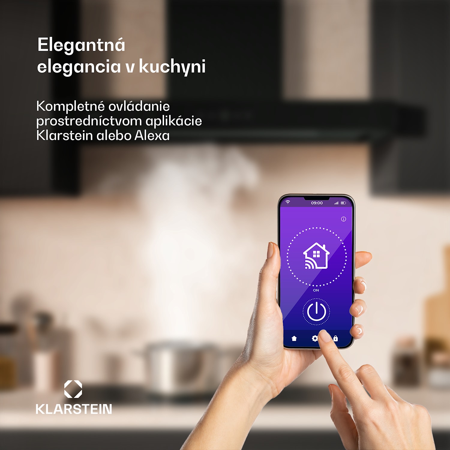 SmartEdge digestor, WiFi, tichý, výkonný, LED, 550 m³/h, EEK A+ 