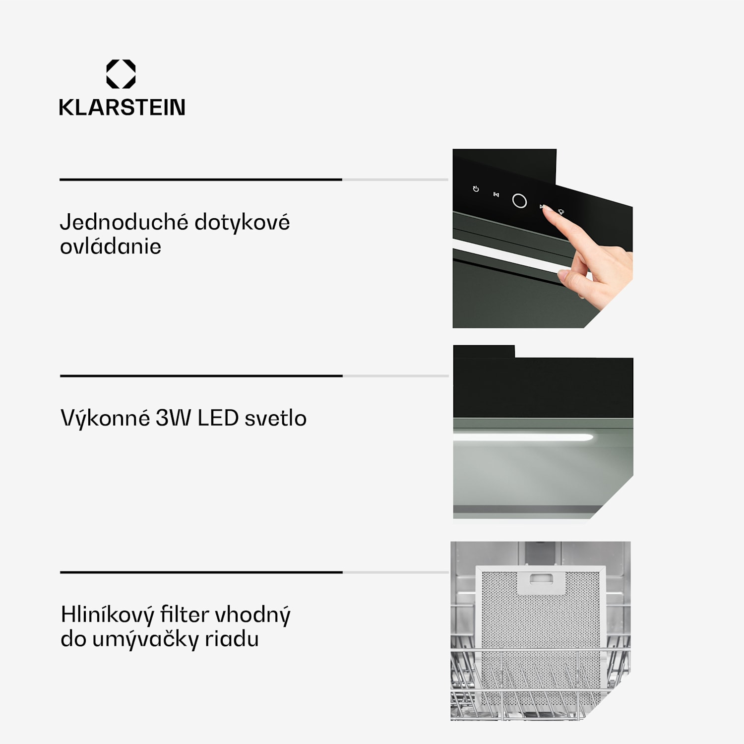 SmartEdge digestor, WiFi, tichý, výkonný, LED, 550 m³/h, EEK A+ 