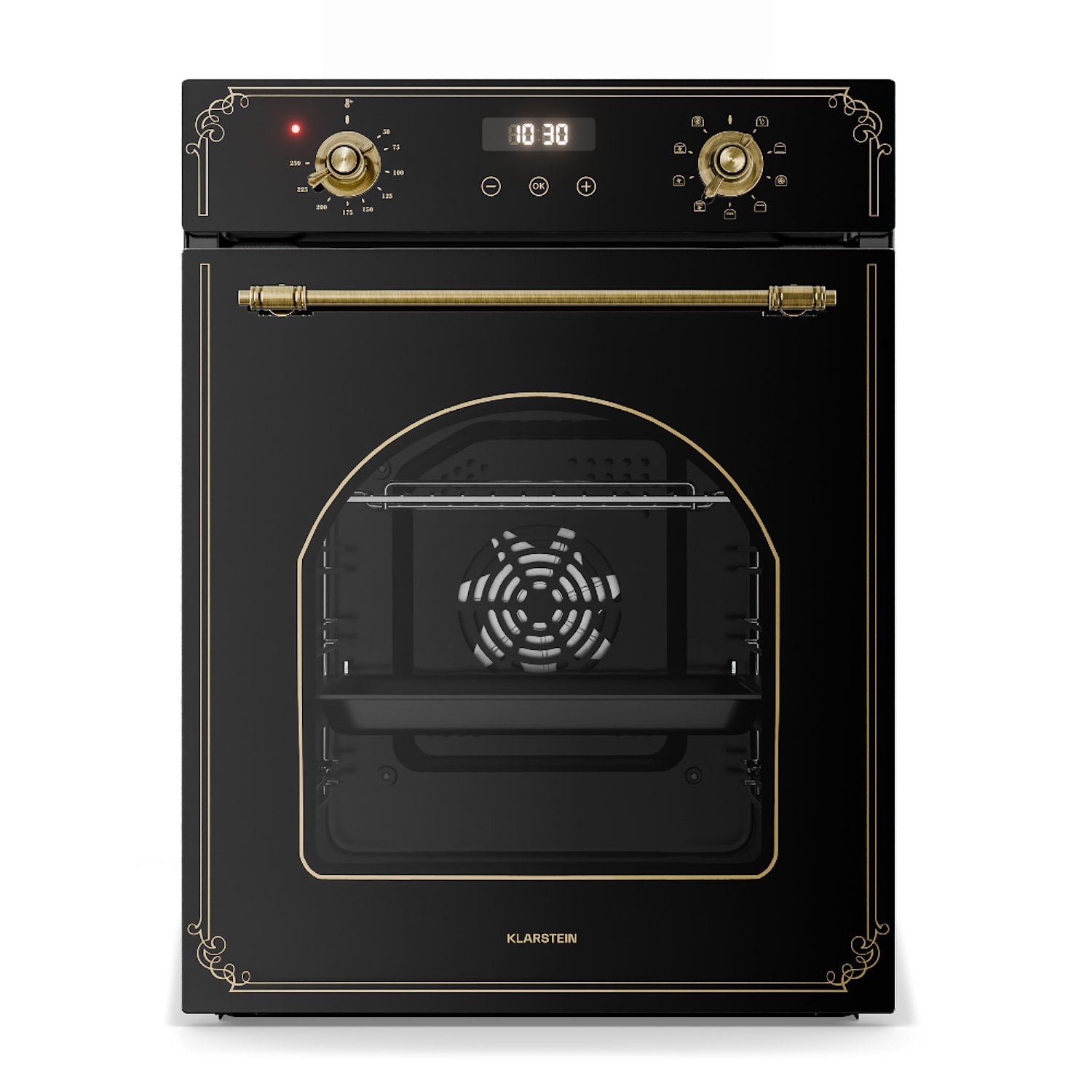 Victoria vgradna pečica 45 cm 49 l črna 