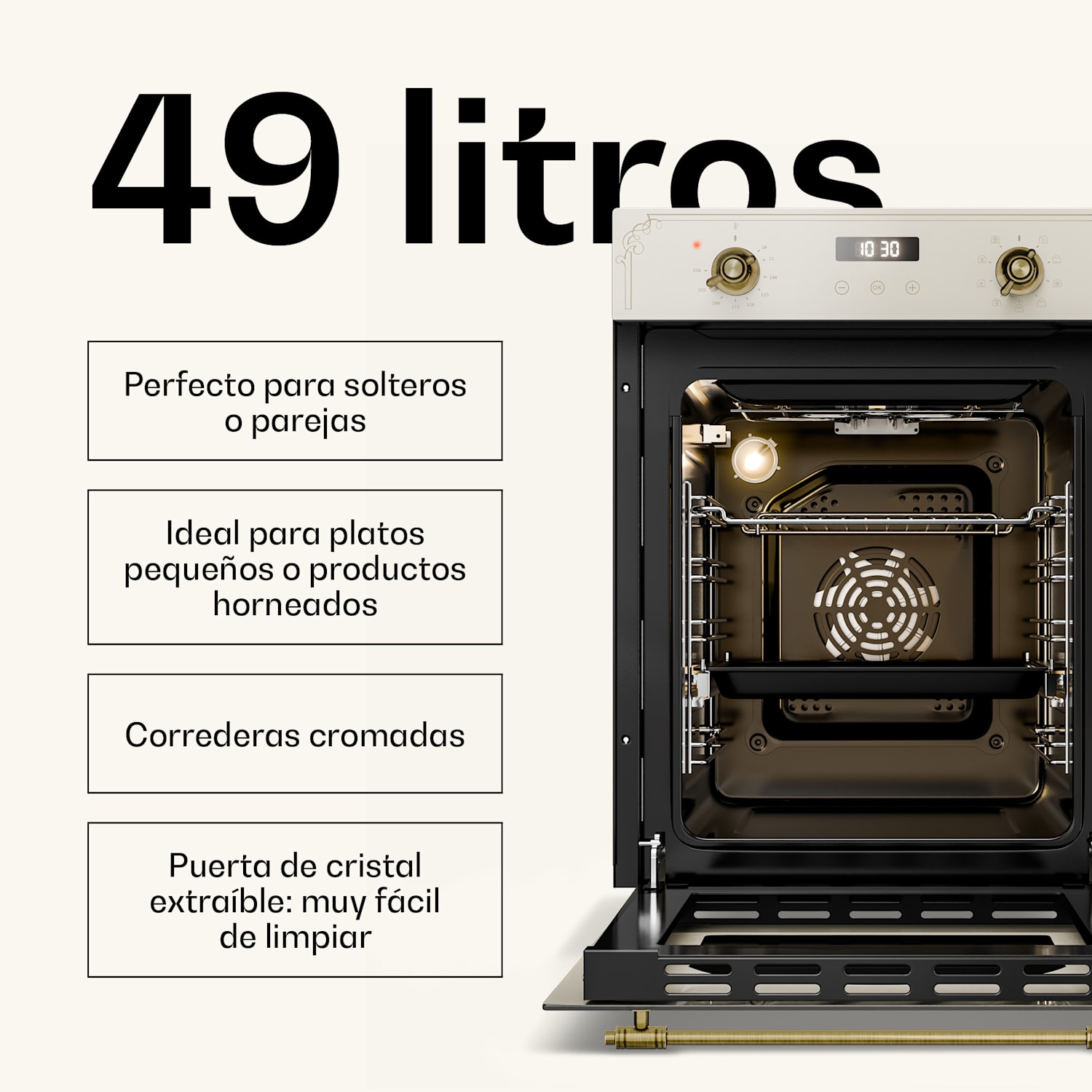 Victoria Slim 45 cm Horno 