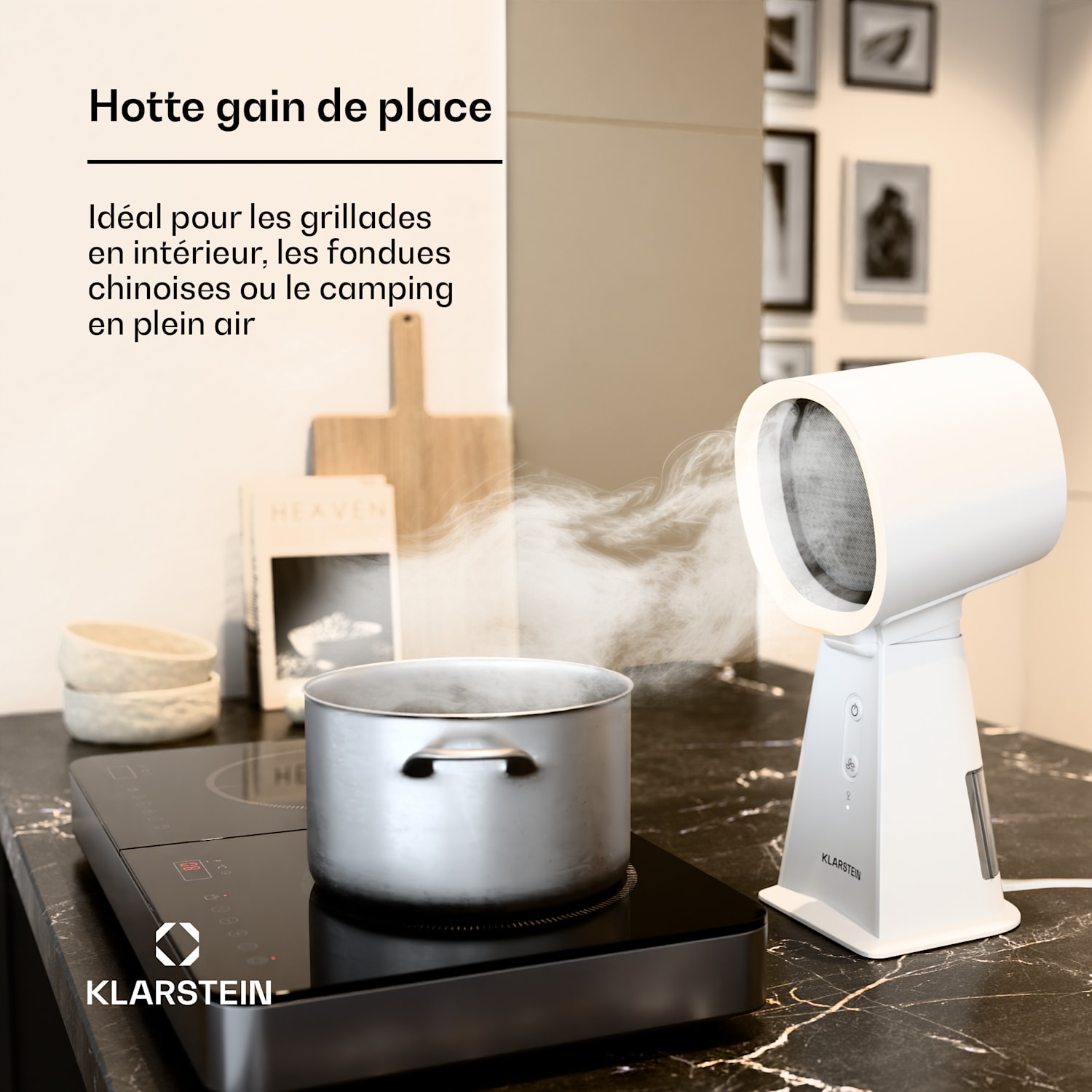 WanderVent | mini-afzuigkap | 200 m³/h | compacte constructiewijze met voedingskabel | Wit