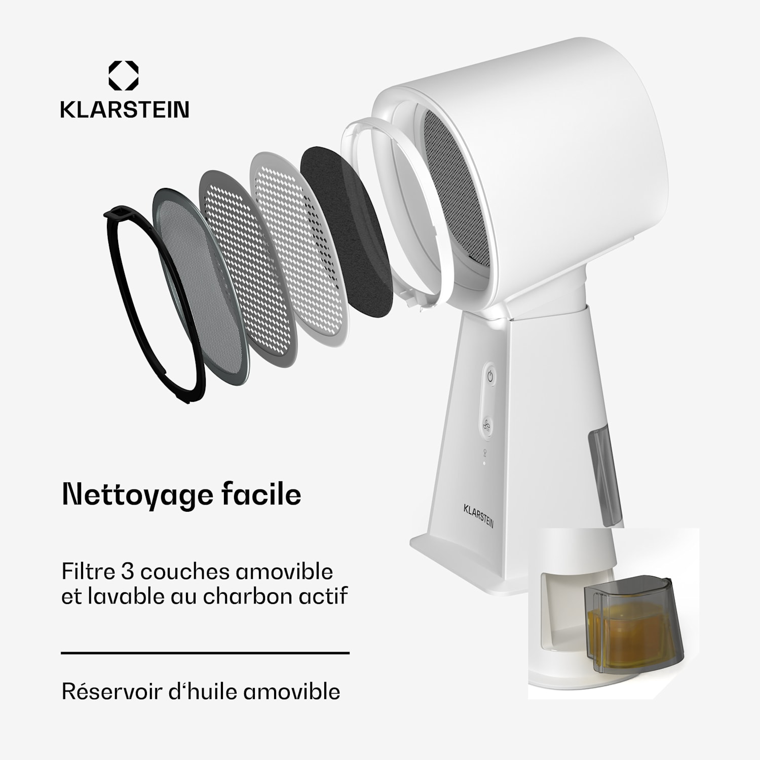 WanderVent | mini-afzuigkap | 200 m³/h | compacte constructiewijze met voedingskabel | Wit