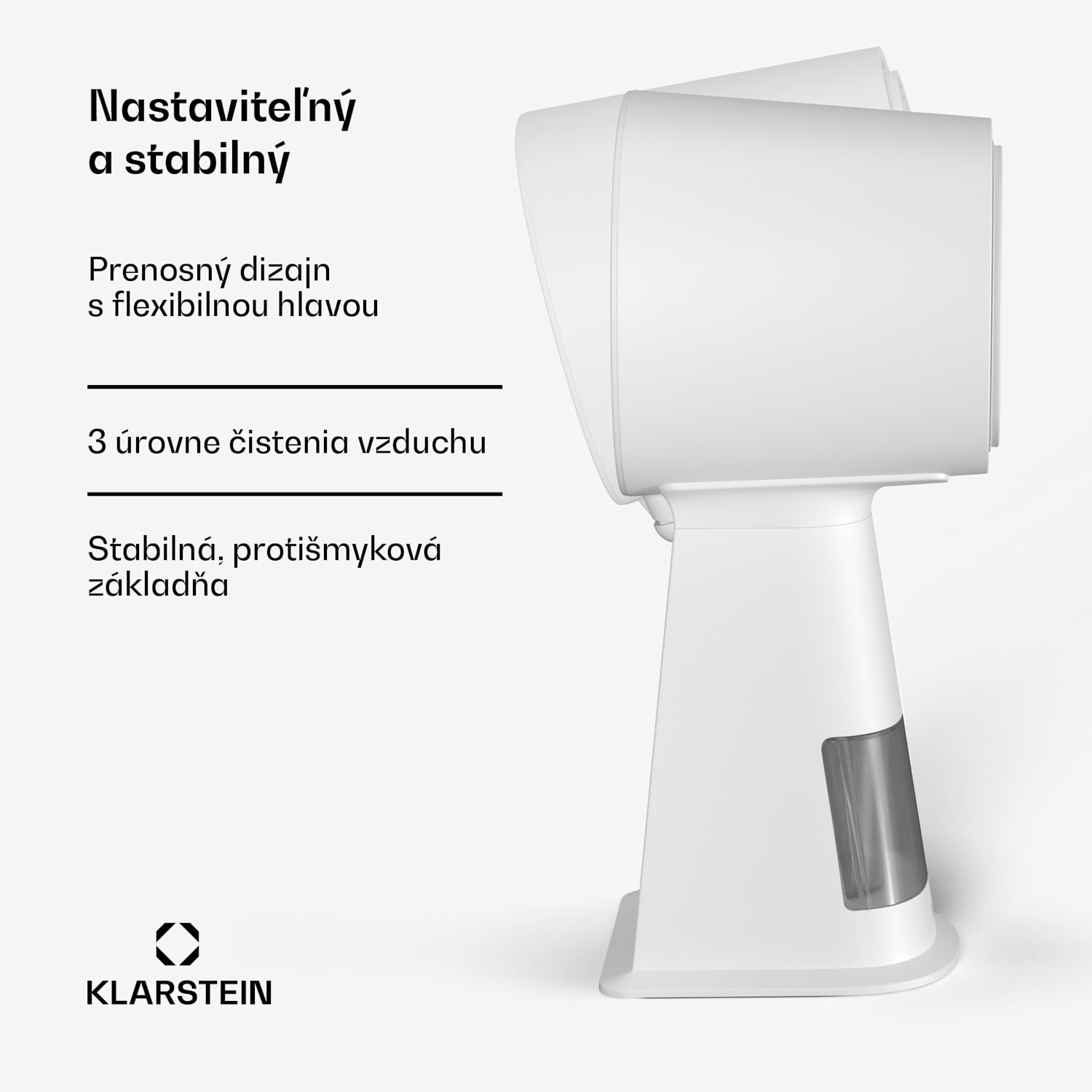 WanderVent, Digestor 200 m³/h, Kompaktný dizajn s napájacím káblom | Biela