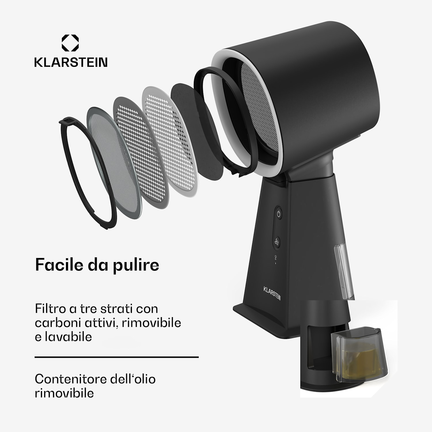 WanderVent | Mini cappa aspirante | 200 m³/ora | Design compatto | Batteria 