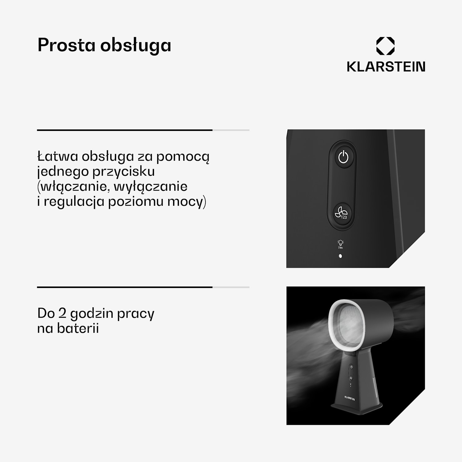 WanderVent okap kuchenny, 200 m³/h, kompaktowy design, akumulator 