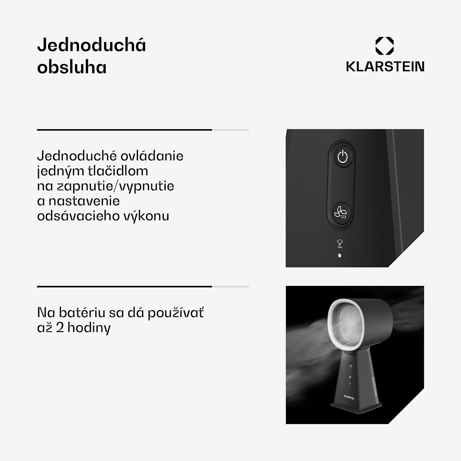 WanderVent digestor, 200 m³/h, Kompaktný dizajn , Akumulátor 