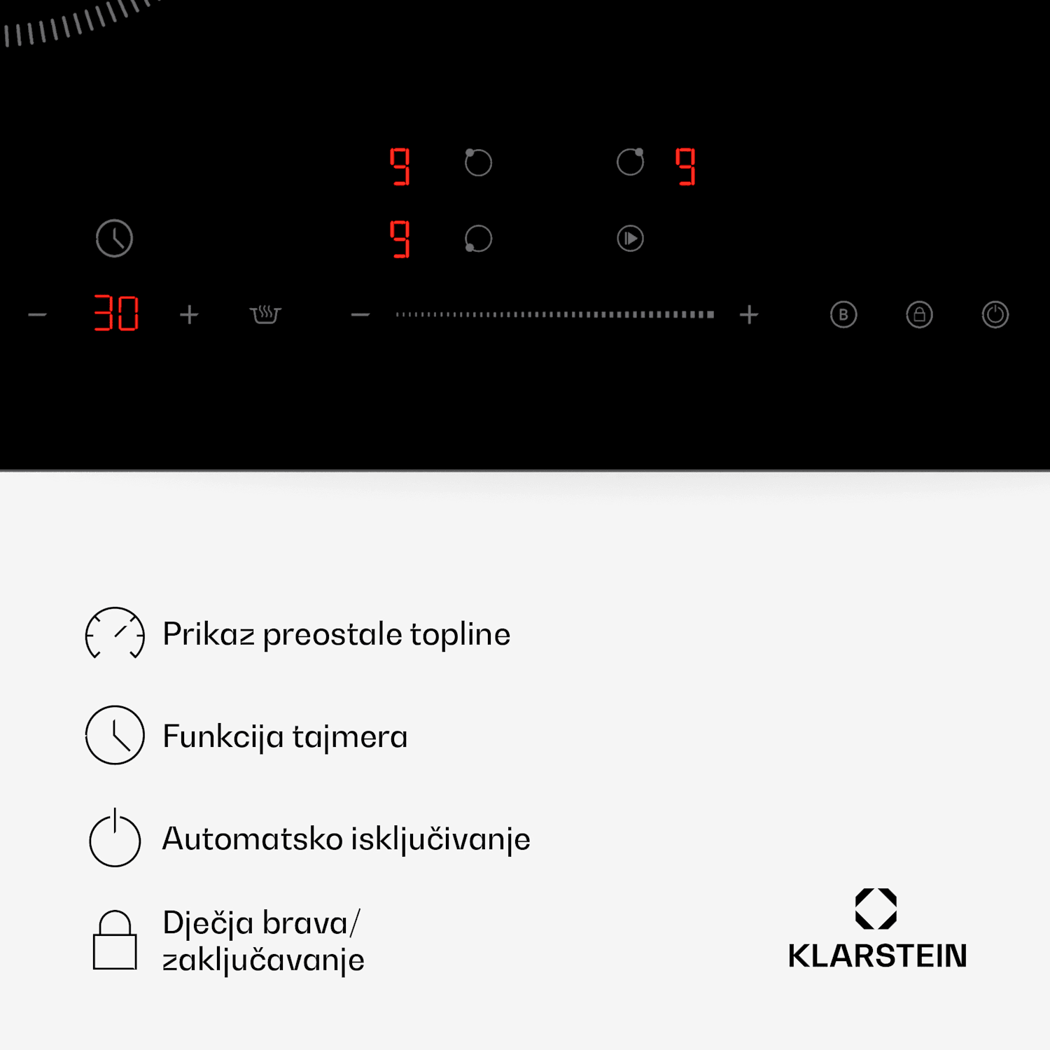 Indukcijska ploča za kuhanje Delicatessa Paella, Paella zona, Power Boost, klizni regulatori 