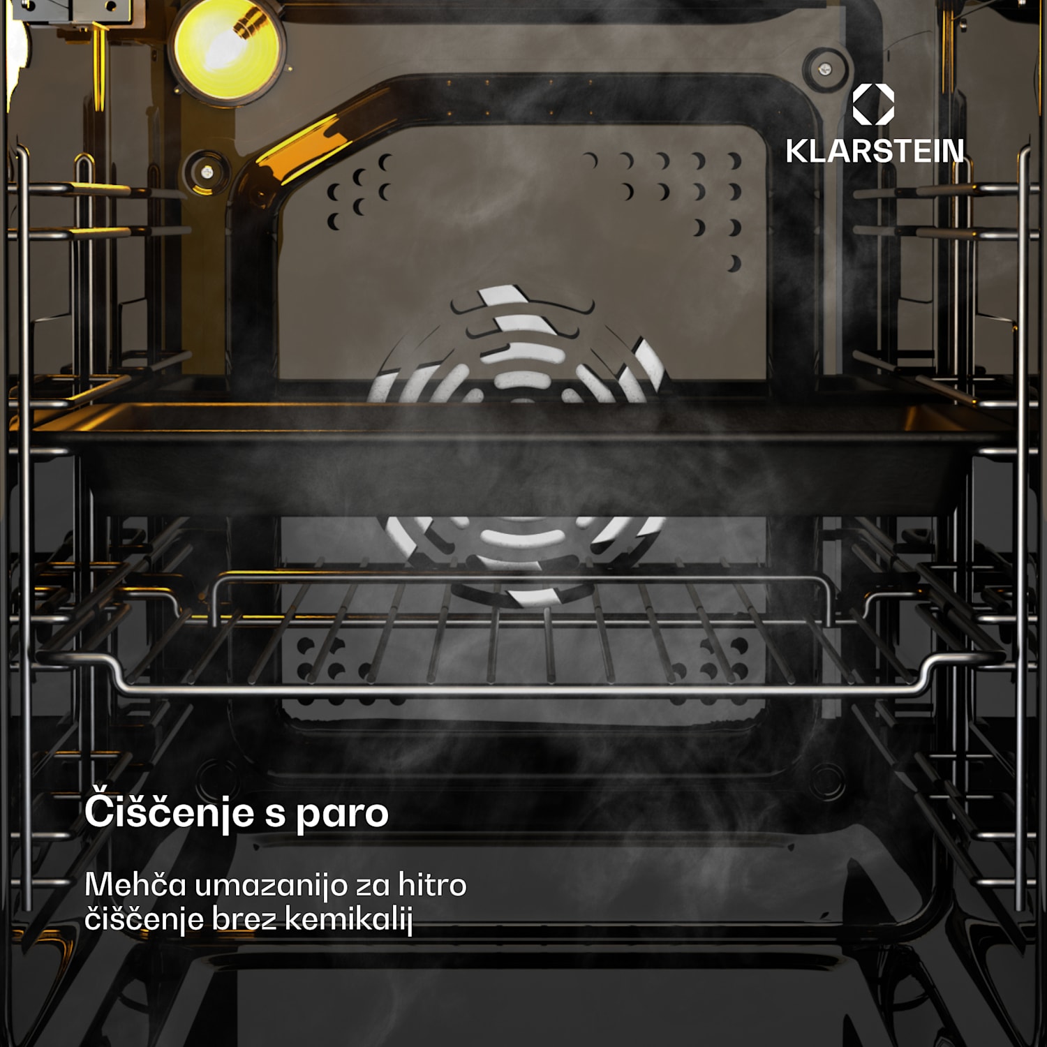 Pečica SmartSlim, Slim design, 9 funkcij, prostornina 49 l, enostavno čiščenje, EEK A Bela