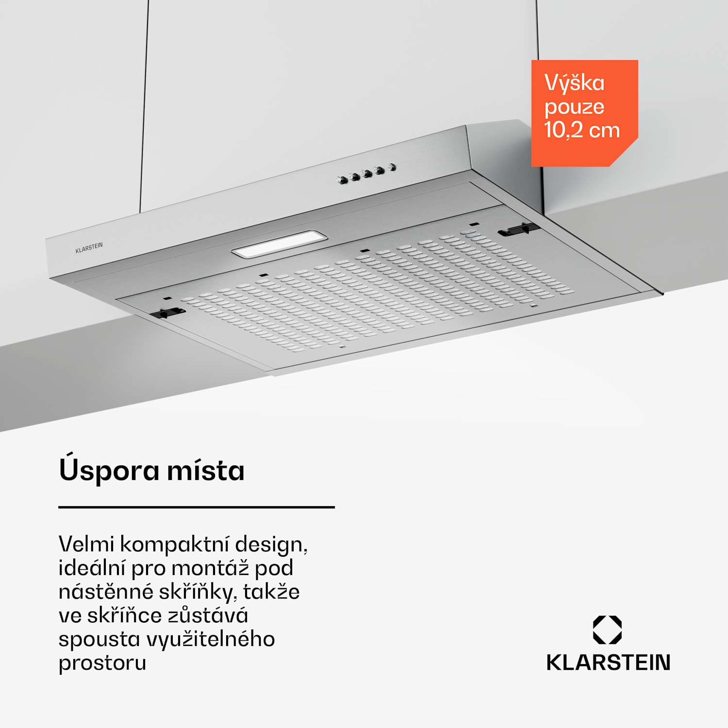 SlimVent 60 Silver digestoř Stříbrná