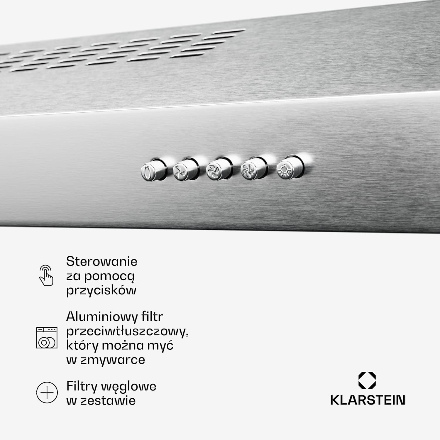 SlimVent 60 Silver okap kuchenny Srebrny